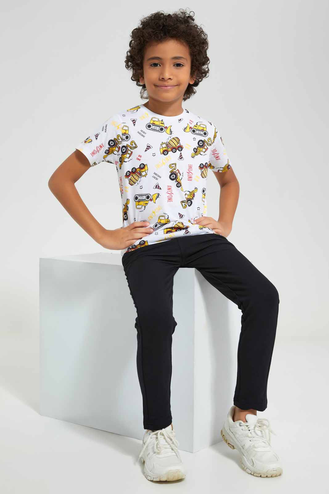 Redtag-Black-Stretch-terry-Pant-BOY-Joggers,-Category:Joggers,-Colour:Black,-Deals:New-In,-Filter:Boys-(2-to-8-Yrs),-New-In-BOY-APL,-Non-Sale,-Section:Boys-(0-to-14Yrs),-TBL,-W22A-Boys-2 to 8 Years