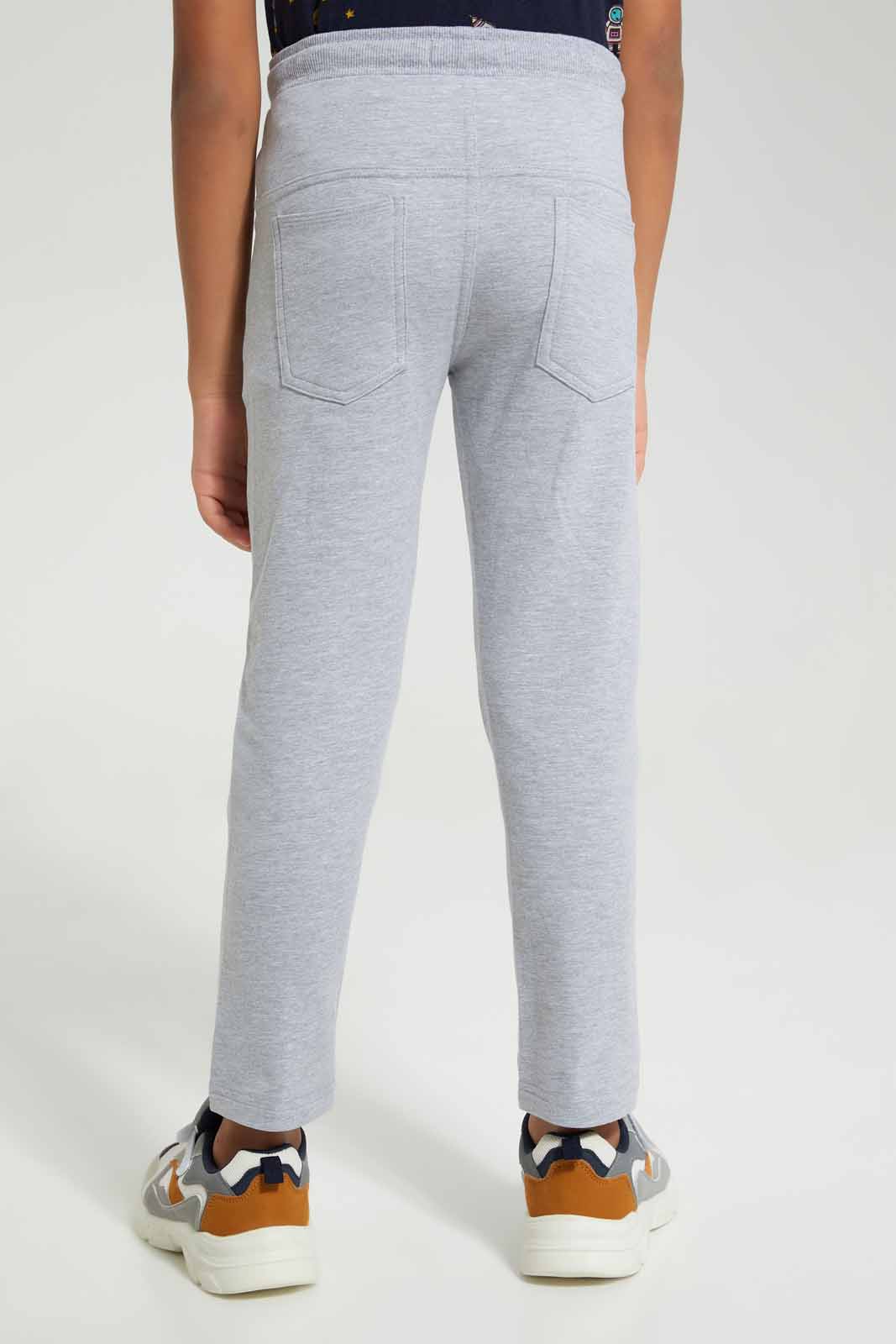 Redtag-Grey-Stretch-terry-Pant-BOY-Joggers,-Category:Joggers,-Colour:Grey,-Deals:New-In,-Filter:Boys-(2-to-8-Yrs),-New-In-BOY-APL,-Non-Sale,-Section:Boys-(0-to-14Yrs),-TBL,-W22A-Boys-2 to 8 Years