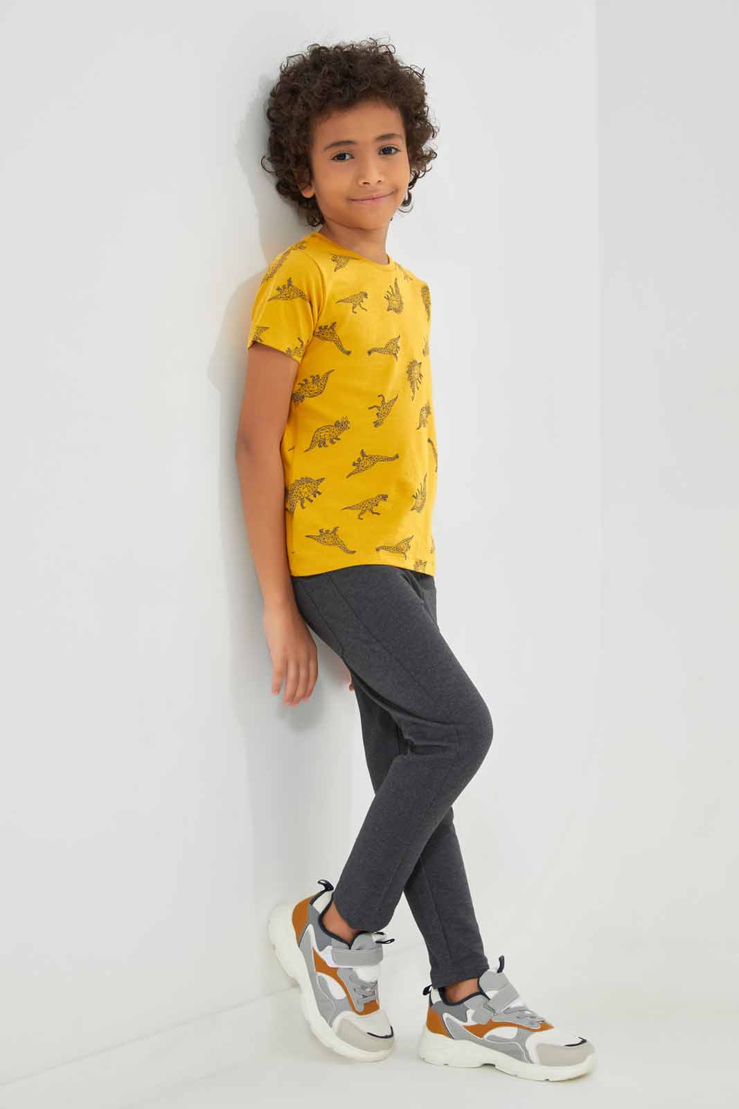 Redtag-Charcoal-Stretch-terry-Pant-BOY-Joggers,-Category:Joggers,-Colour:Charcoal,-Deals:New-In,-Filter:Boys-(2-to-8-Yrs),-New-In-BOY-APL,-Non-Sale,-Section:Boys-(0-to-14Yrs),-TBL,-W22A-Boys-2 to 8 Years