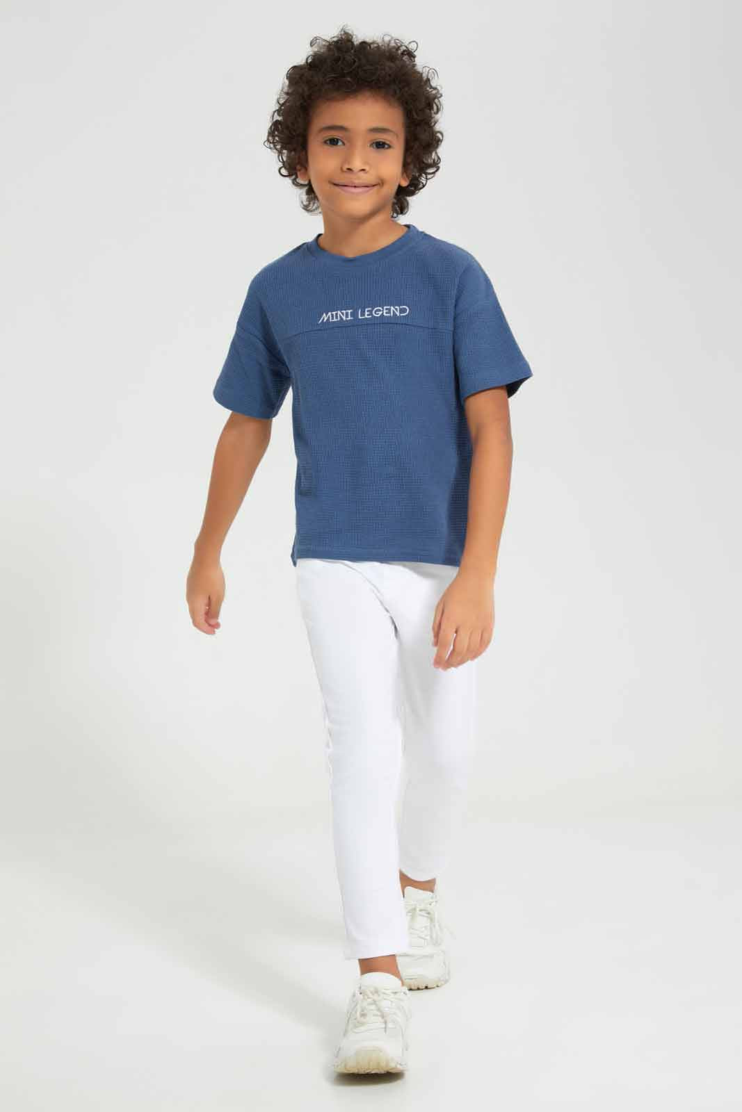 Redtag-White-Stretch-terry-Pant-BOY-Joggers,-Category:Joggers,-Colour:White,-Deals:New-In,-Filter:Boys-(2-to-8-Yrs),-New-In-BOY-APL,-Non-Sale,-Section:Boys-(0-to-14Yrs),-TBL,-W22A-Boys-2 to 8 Years