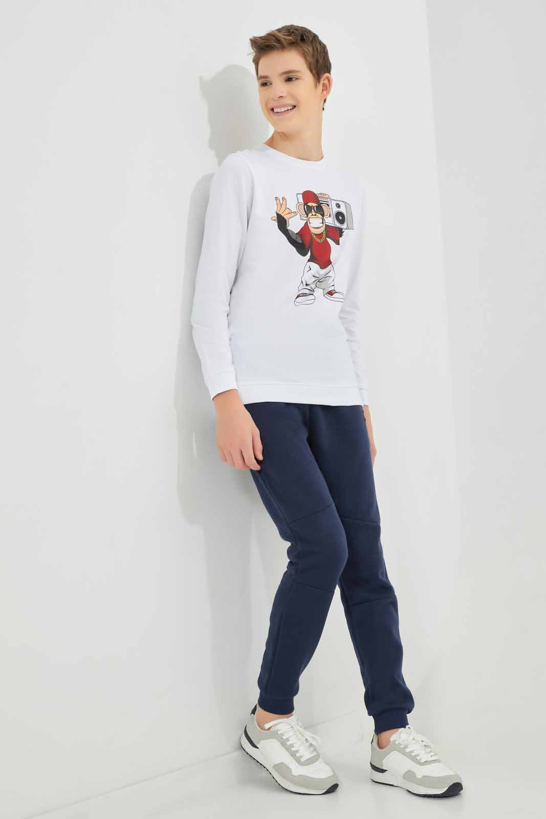 Redtag-Navy-Biker-Knee-Active-Pants-BSR-Joggers,-Category:Joggers,-Colour:Navy,-Deals:New-In,-Dept:Boys,-Filter:Senior-Boys-(8-to-14-Yrs),-New-In-BSR-APL,-Non-Sale,-Section:Boys-(0-to-14Yrs),-W22B-Senior-Boys-9 to 14 Years