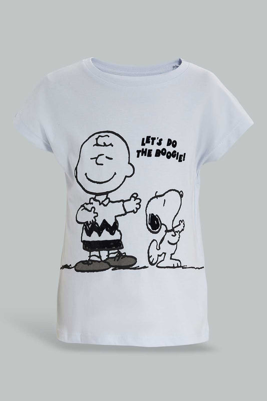 Redtag-PALE-PINK-LICENSE-TEE--SNOOPY-Bundle,-Category:T-Shirts,-Colour:Apricot,-Deals:4-For-90,-Deals:New-In,-Filter:Girls-(2-to-8-Yrs),-GIR-T-Shirts,-New-In-GIR-APL,-Section:Girls-(0-to-14Yrs),-W22A-Girls-2 to 8 Years