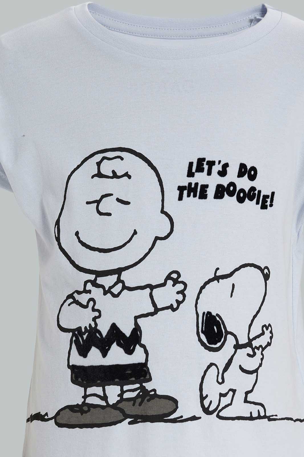 Redtag-PALE-PINK-LICENSE-TEE--SNOOPY-Bundle,-Category:T-Shirts,-Colour:Apricot,-Deals:4-For-90,-Deals:New-In,-Filter:Girls-(2-to-8-Yrs),-GIR-T-Shirts,-New-In-GIR-APL,-Section:Girls-(0-to-14Yrs),-W22A-Girls-2 to 8 Years
