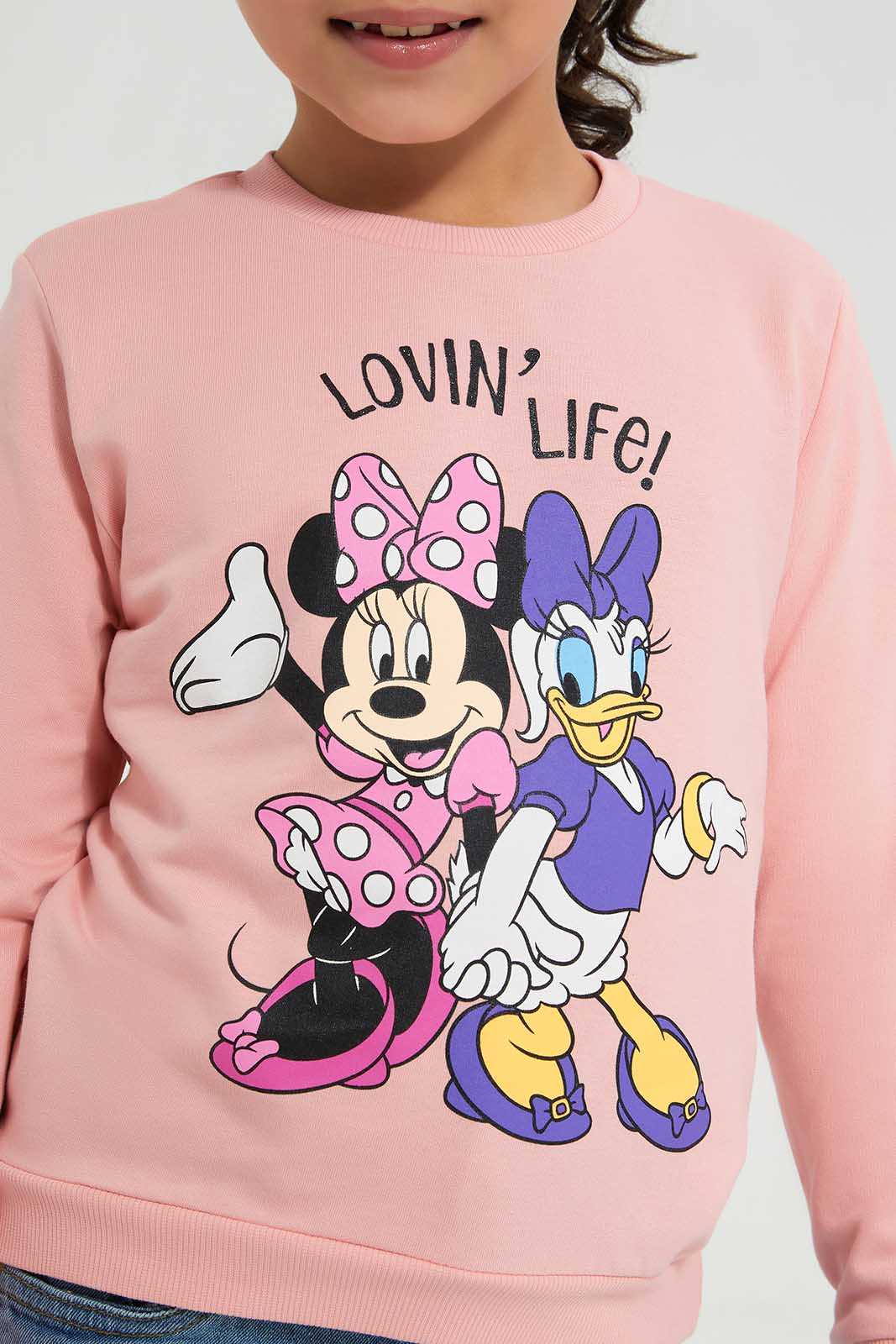 Redtag-CREAM-LICENSE-ACTIVE-TOP--MINNIE-&-FRIENDS-Bundle,-Category:Sweatshirts,-Colour:Cream,-Deals:3-For-90,-Deals:New-In,-Filter:Girls-(2-to-8-Yrs),-GIR-Sweatshirts,-New-In-GIR-APL,-Section:Girls-(0-to-14Yrs),-W22A-Girls-2 to 8 Years