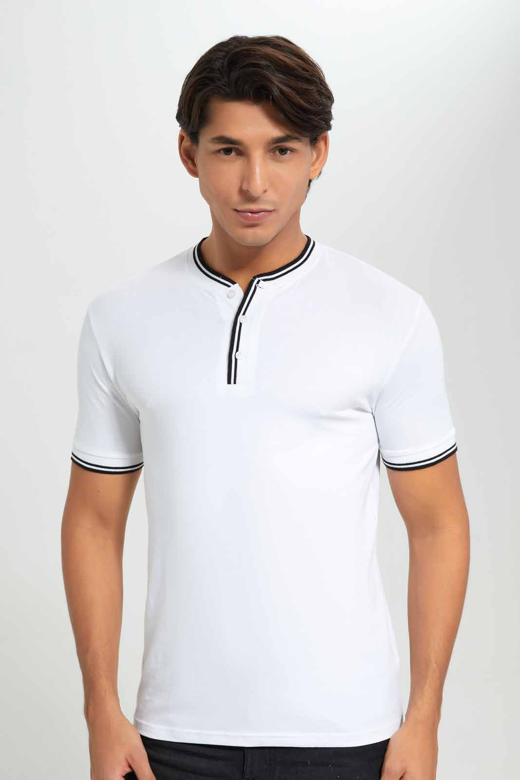 Redtag-White-Henley-T-Shirt-Category:T-Shirts,-Colour:White,-Deals:New-In,-Filter:Men's-Clothing,-Men-T-Shirts,-New-In-Men-APL,-Non-Sale,-Section:Men,-W22A-Men's-