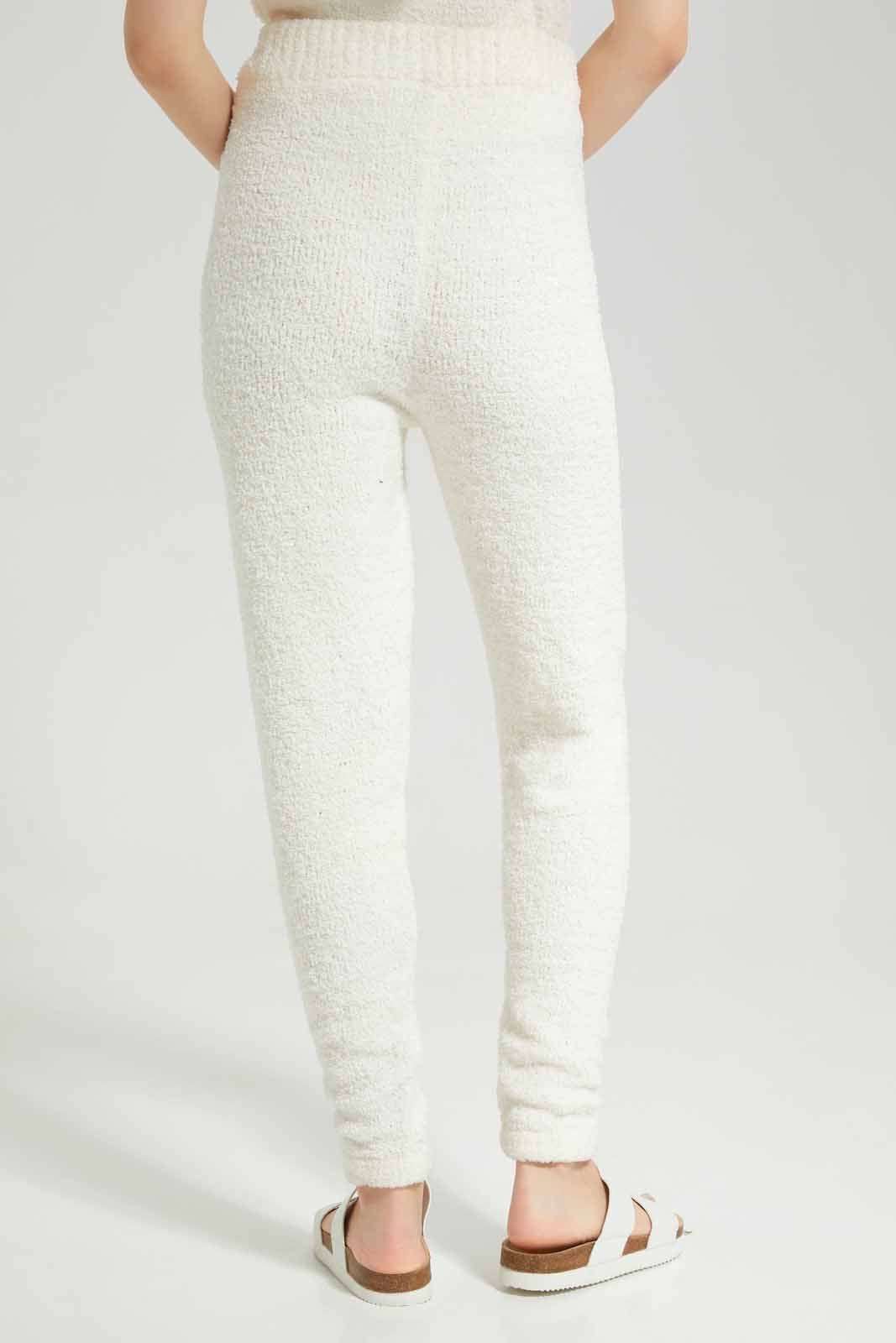 Redtag-Ivory-Shearling-Cozy-Lounge-Pants-Category:Joggers,-Colour:Ivory,-Deals:New-In,-Dept:Ladieswear,-Filter:Women's-Clothing,-New-In-Women-APL,-Non-Sale,-Section:Women,-W22B,-Women-Joggers,-Women-Loungewear-Pants-Women's-