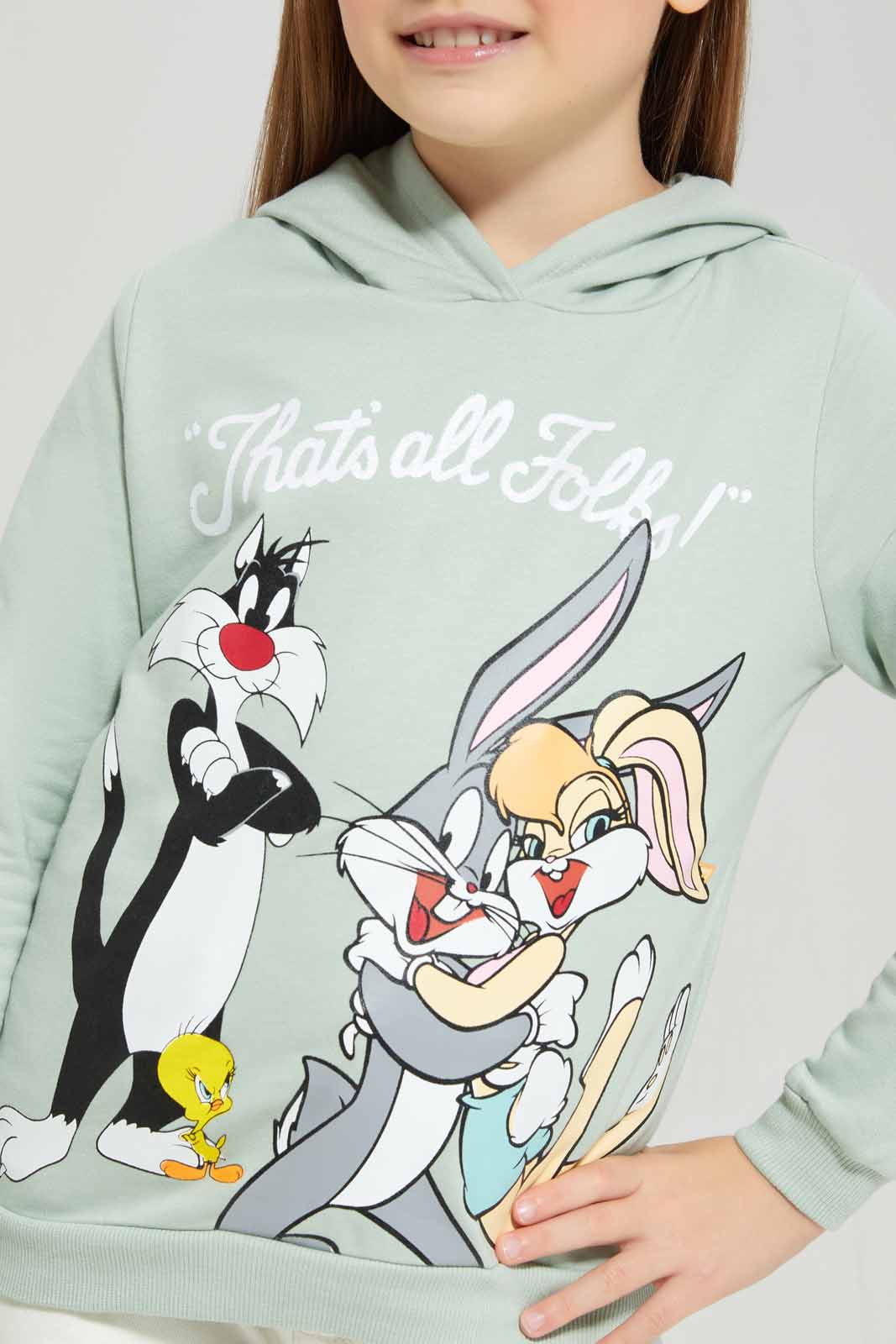 Redtag-CREAM-LICENSE-ACTIVE-TOP--BUG-S-BUNNY-4-Category:Sweatshirts,-Colour:Cream,-Deals:New-In,-Filter:Girls-(2-to-8-Yrs),-GIR-Sweatshirts,-New-In-GIR-APL,-Non-Sale,-Section:Girls-(0-to-14Yrs),-W22B-Girls-2 to 8 Years