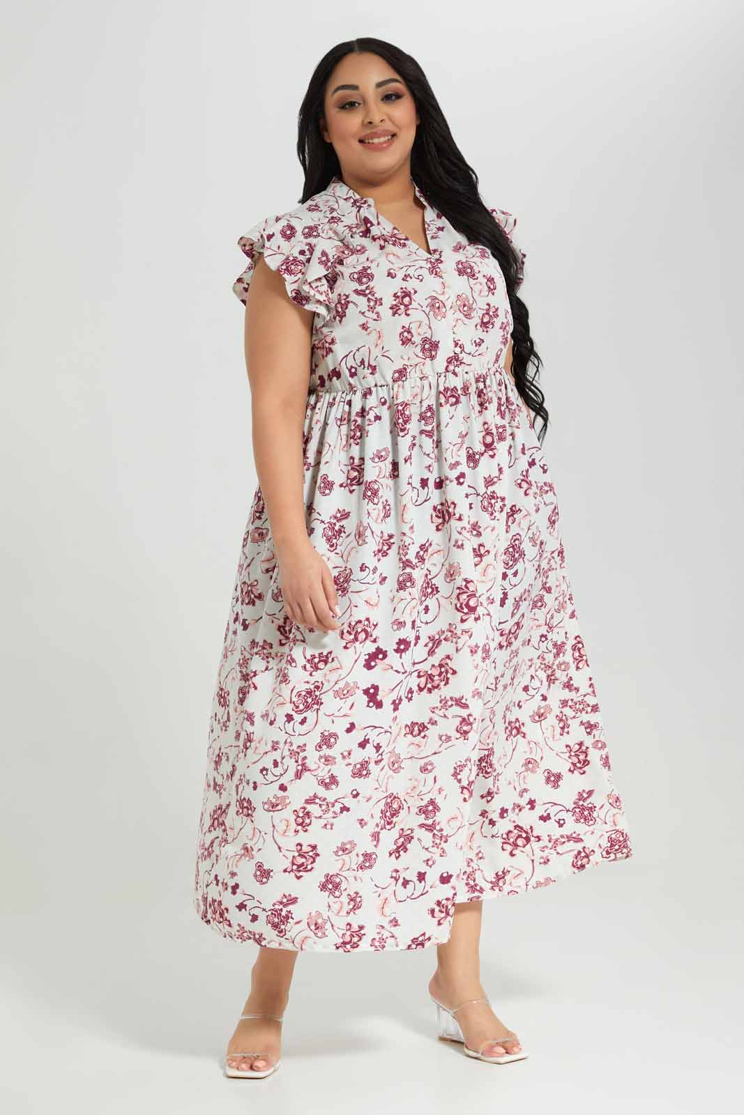 Redtag-Printed-Dress-Category:Dresses,-Colour:Assorted,-Deals:New-In,-Filter:Plus-Size,-LDP-Dresses,-New-In-LDP-APL,-Non-Sale,-Section:Women,-W22A-Women's-