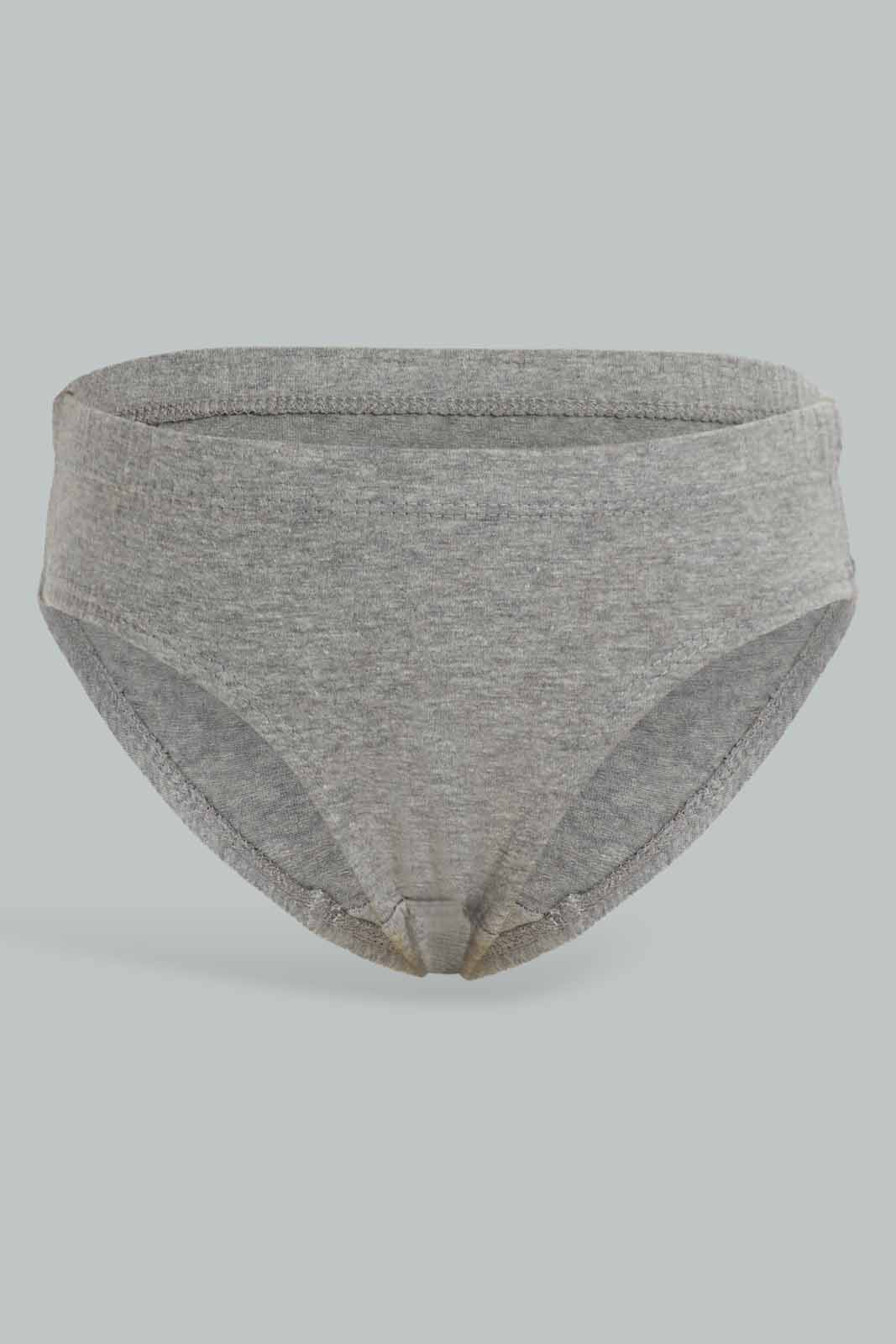 Redtag-5-Pack-Brief-Grey-Marl/Orange/Yellow/Red/Grey-Marl-365,-BOY-Boxers,-Category:Boxers,-Colour:Assorted,-Deals:New-In,-Dept:Boys,-ESS,-Filter:Boys-(2-to-8-Yrs),-New-In-BOY-APL,-Non-Sale,-Section:Boys-(0-to-14Yrs)-Boys-2 to 8 Years