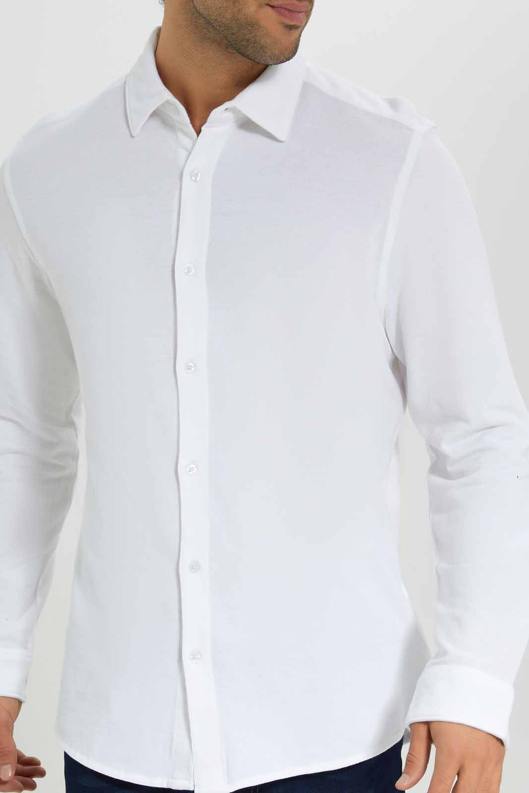 Redtag-White-Pique-Shirt-Category:Shirts,-Colour:White,-Deals:New-In,-Filter:Men's-Clothing,-Men-Shirts,-New-In-Men-APL,-Non-Sale,-Section:Men,-W22A-Men's-