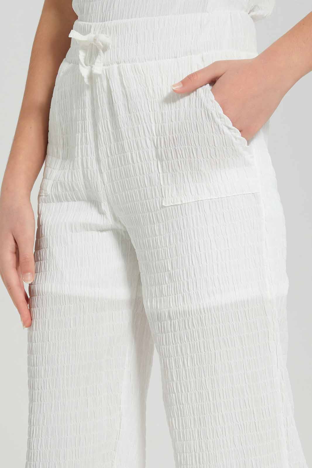 Redtag-White-Crinkle-Trouser-BTS,-Category:Trousers,-Colour:White,-Deals:New-In,-Filter:Senior-Girls-(8-to-14-Yrs),-GSR-Trousers,-NDAY,-New-In-GSR-APL,-Non-Sale,-Section:Girls-(0-to-14Yrs),-W22A-Senior-Girls-9 to 14 Years