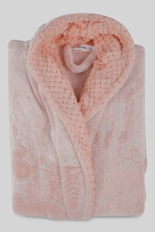 Women Pink Ultra Soft Bathrobe