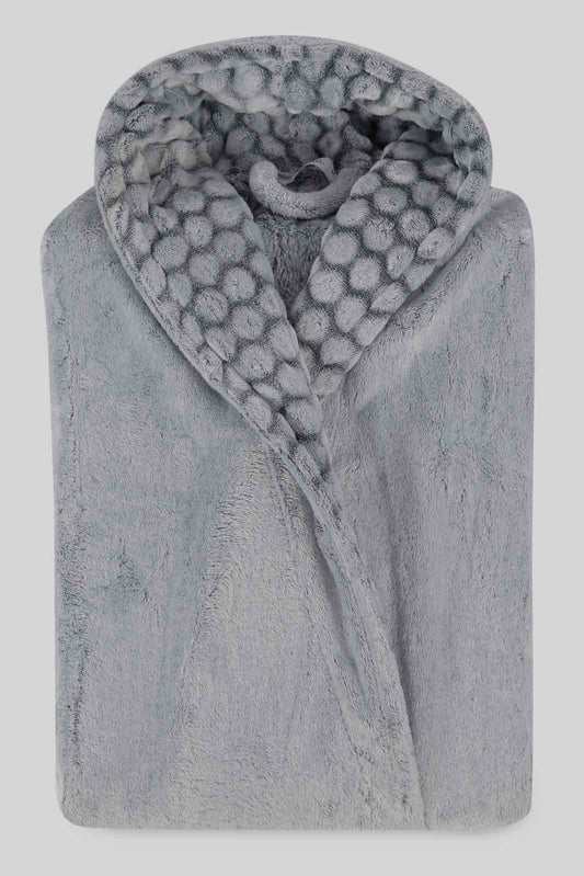 Women Grey Ultra Soft Bathrobe