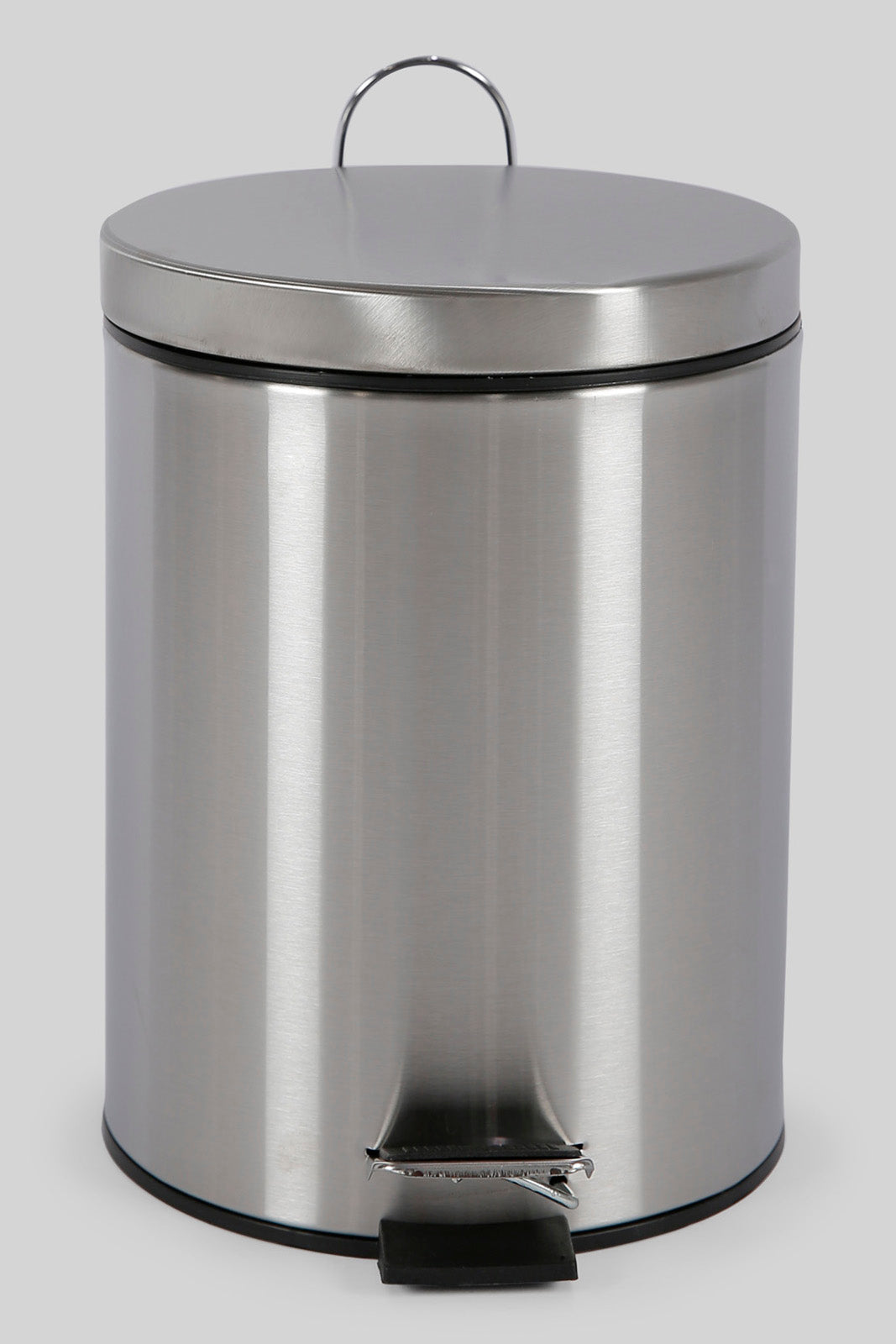Redtag-Silver-Pedal-Bin-(5Lt.)-Category:Waste-Bins,-Colour:Silver,-Deals:New-In,-Dept:Home,-Filter:Home-Bathroom,-HMW-BAC-Bath-Accessories,-New-In-HMW-BAC,-Non-Sale,-Section:Homewares,-W22B-Home-Bathroom-