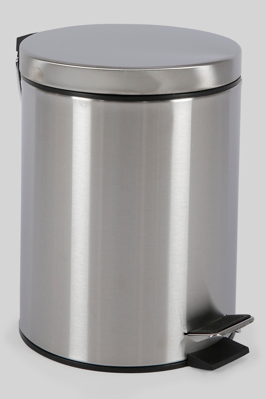 Redtag-Silver-Pedal-Bin-(5Lt.)-Category:Waste-Bins,-Colour:Silver,-Deals:New-In,-Dept:Home,-Filter:Home-Bathroom,-HMW-BAC-Bath-Accessories,-New-In-HMW-BAC,-Non-Sale,-Section:Homewares,-W22B-Home-Bathroom-