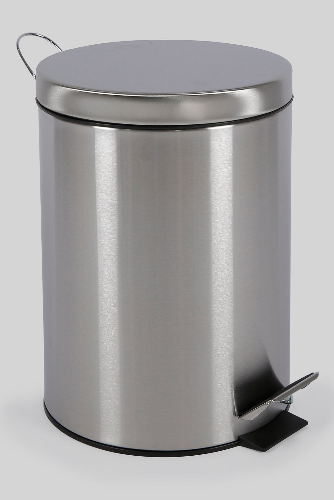 Redtag-Silver-Pedal-Bin-(9Lt.)-Category:Waste-Bins,-Colour:Silver,-Deals:New-In,-Dept:Home,-Filter:Home-Bathroom,-HMW-BAC-Bath-Accessories,-New-In-HMW-BAC,-Non-Sale,-Section:Homewares,-W22B-Home-Bathroom-