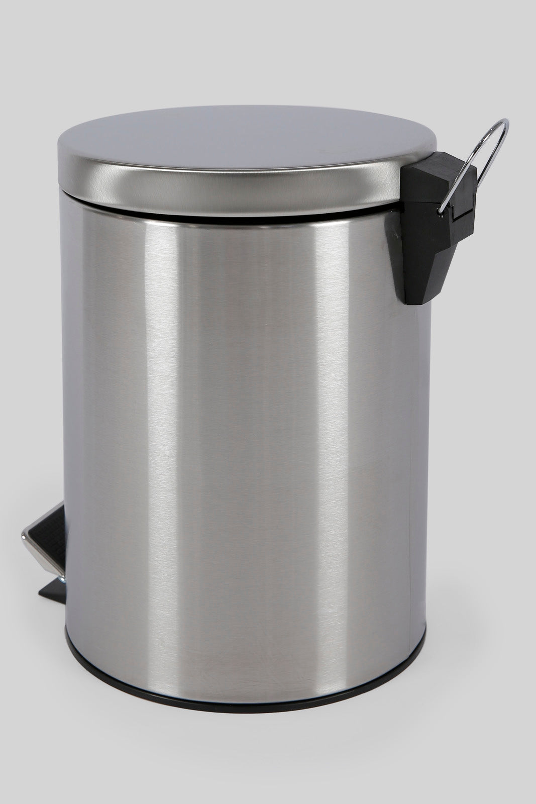 Redtag-Silver-Pedal-Bin-(9Lt.)-Category:Waste-Bins,-Colour:Silver,-Deals:New-In,-Dept:Home,-Filter:Home-Bathroom,-HMW-BAC-Bath-Accessories,-New-In-HMW-BAC,-Non-Sale,-Section:Homewares,-W22B-Home-Bathroom-