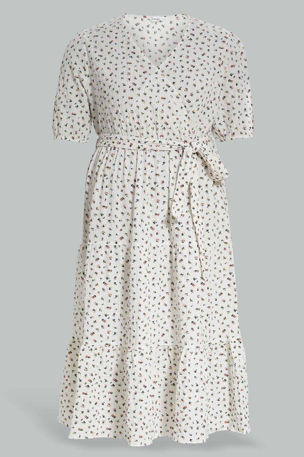 Redtag-Tiered-Long-Dress-Category:Dresses,-Colour:Assorted,-Deals:New-In,-Filter:Plus-Size,-LDP-Dresses,-New-In-LDP-APL,-Non-Sale,-Section:Women,-W22A-Women's-