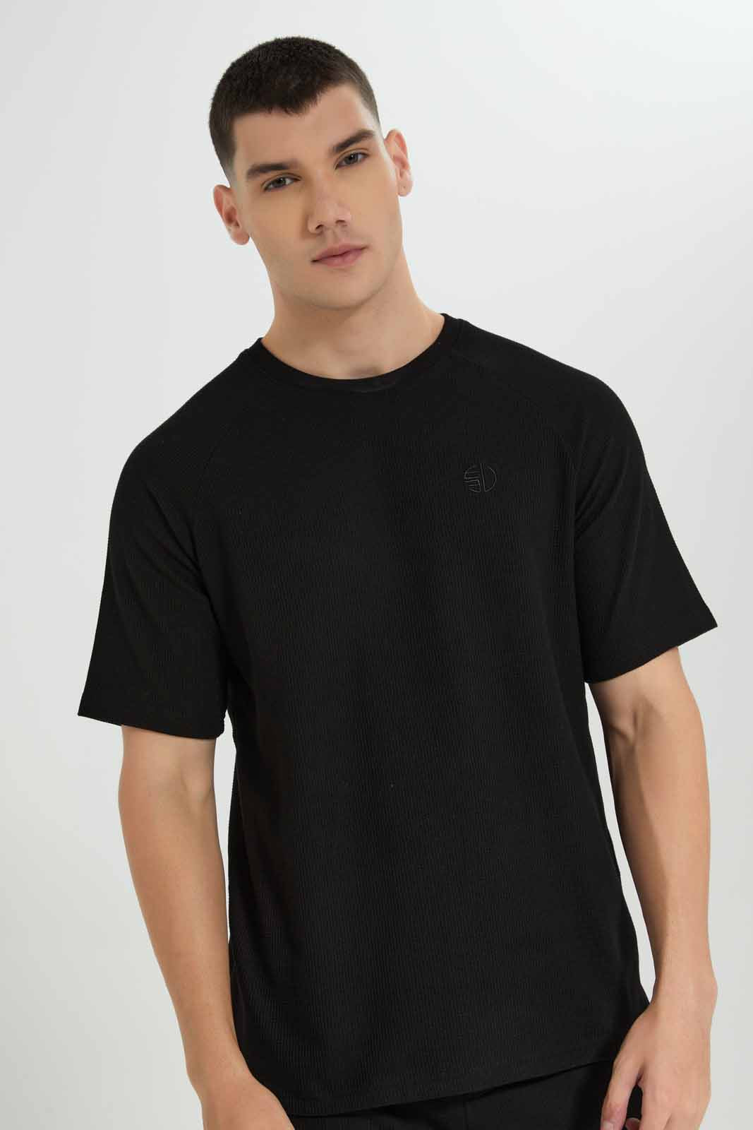 Redtag-Black-Lounge-Tee-Category:T-Shirts,-Colour:Black,-Deals:New-In,-Filter:Men's-Clothing,-Men-Loungewear-T-Shirts,-Men-T-Shirts,-New-In-Men-APL,-Non-Sale,-Section:Men,-W22B-Men's-