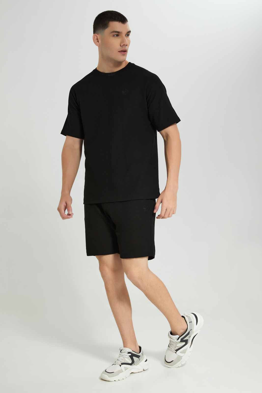 Redtag-Black-Lounge-Tee-Category:T-Shirts,-Colour:Black,-Deals:New-In,-Filter:Men's-Clothing,-Men-Loungewear-T-Shirts,-Men-T-Shirts,-New-In-Men-APL,-Non-Sale,-Section:Men,-W22B-Men's-