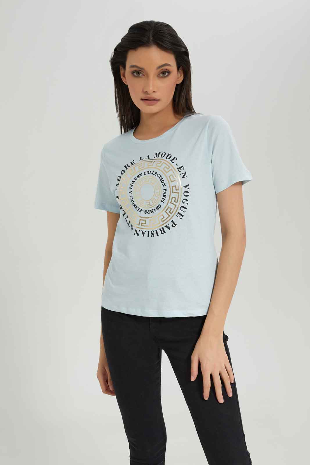 Redtag-Mint-Printed-T-Shirt-Category:T-Shirts,-Colour:Mint,-Deals:New-In,-Dept:Ladieswear,-Filter:Women's-Clothing,-New-In-Women-APL,-Non-Sale,-Section:Women,-TBL,-W22A,-Women-T-Shirts-Women's-