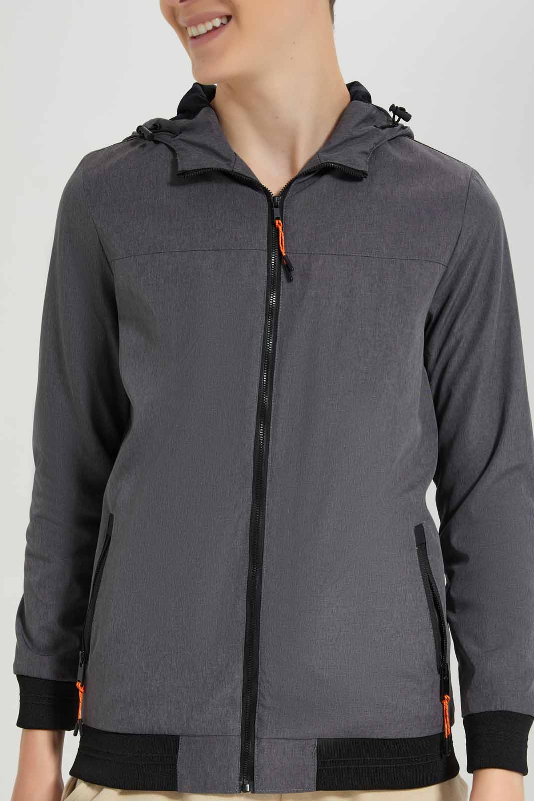 Redtag-Grey-Zip-On-Chest-And-Side-Pocket-Casual-Jacket-BSR-Jackets,-Category:Jackets,-Colour:Grey,-Deals:New-In,-Filter:Senior-Boys-(8-to-14-Yrs),-New-In-BSR-APL,-Non-Sale,-Section:Boys-(0-to-14Yrs),-W22A-Senior-Boys-9 to 14 Years