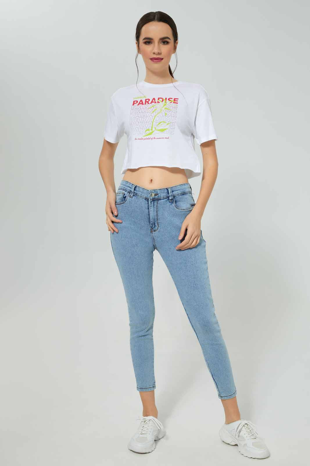 Redtag-White-Metaverse-T-Shirt-Category:T-Shirts,-Colour:White,-Deals:New-In,-FF,-Filter:Women's-Clothing,-New-In-Women-APL,-Non-Sale,-Section:Women,-W22A,-Women-T-Shirts-Women's-