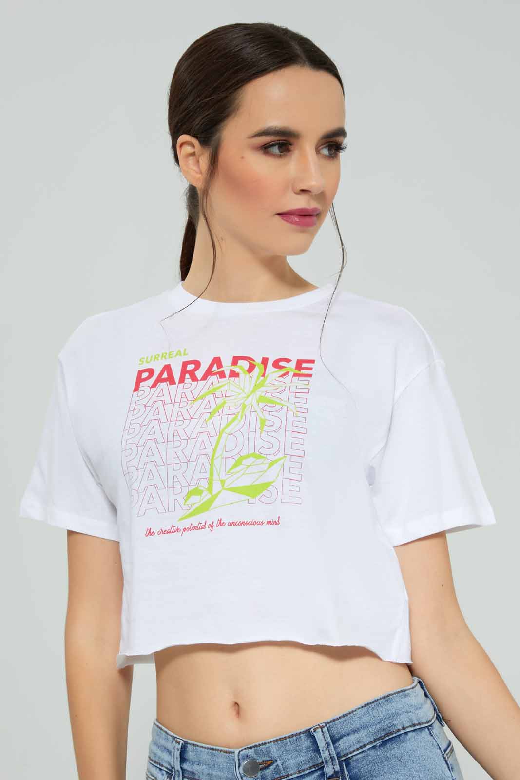 Redtag-White-Metaverse-T-Shirt-Category:T-Shirts,-Colour:White,-Deals:New-In,-FF,-Filter:Women's-Clothing,-New-In-Women-APL,-Non-Sale,-Section:Women,-W22A,-Women-T-Shirts-Women's-
