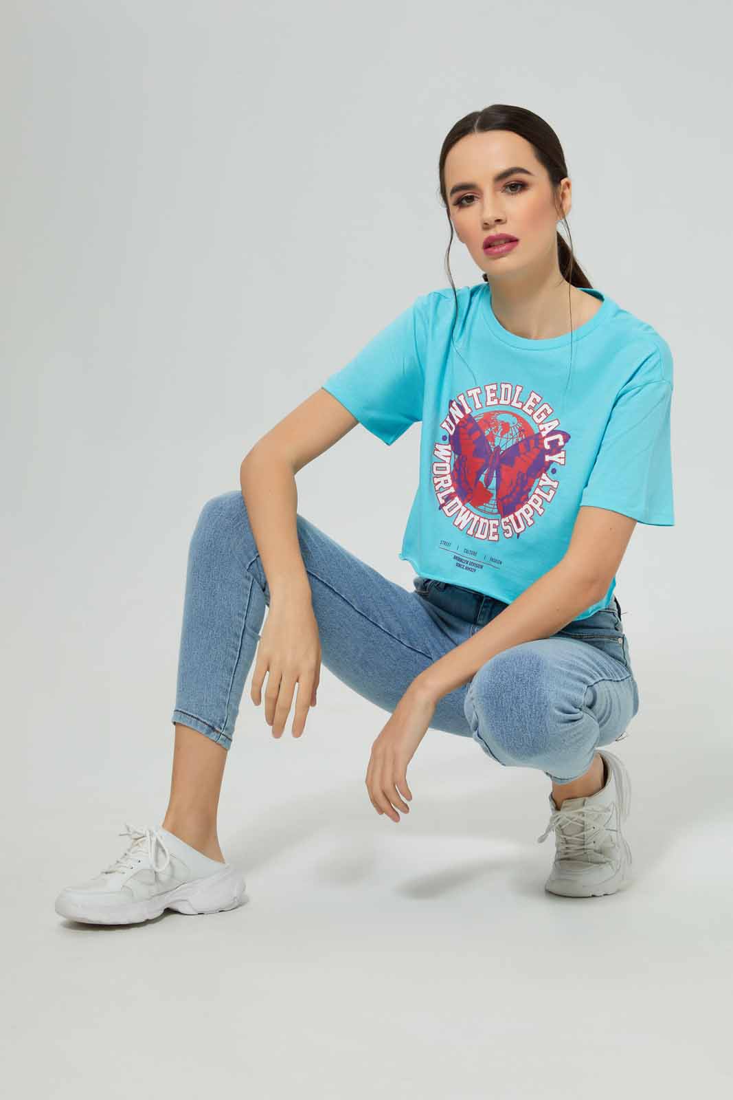 Redtag-Blue-Metaverse-T-Shirt-Category:T-Shirts,-Colour:Blue,-Deals:New-In,-FF,-Filter:Women's-Clothing,-New-In-Women-APL,-Non-Sale,-Section:Women,-W22A,-Women-T-Shirts-Women's-