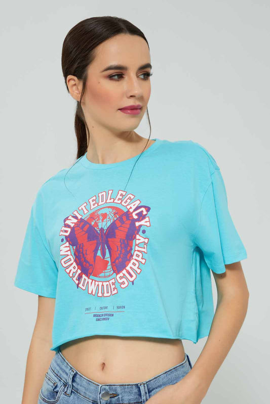 Redtag-Blue-Metaverse-T-Shirt-Category:T-Shirts,-Colour:Blue,-Deals:New-In,-FF,-Filter:Women's-Clothing,-New-In-Women-APL,-Non-Sale,-Section:Women,-W22A,-Women-T-Shirts-Women's-