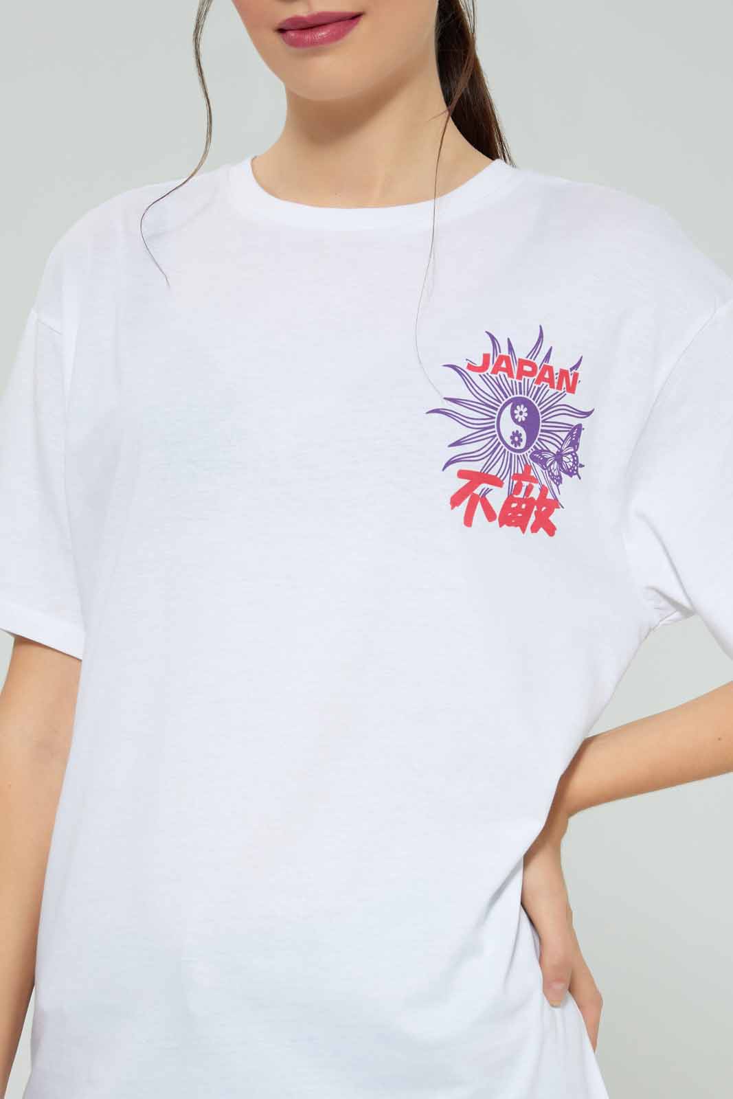 Redtag-White-Metaverse-T-Shirt-Category:T-Shirts,-Colour:White,-Deals:New-In,-FF,-Filter:Women's-Clothing,-New-In-Women-APL,-Non-Sale,-Section:Women,-W22A,-Women-T-Shirts-Women's-