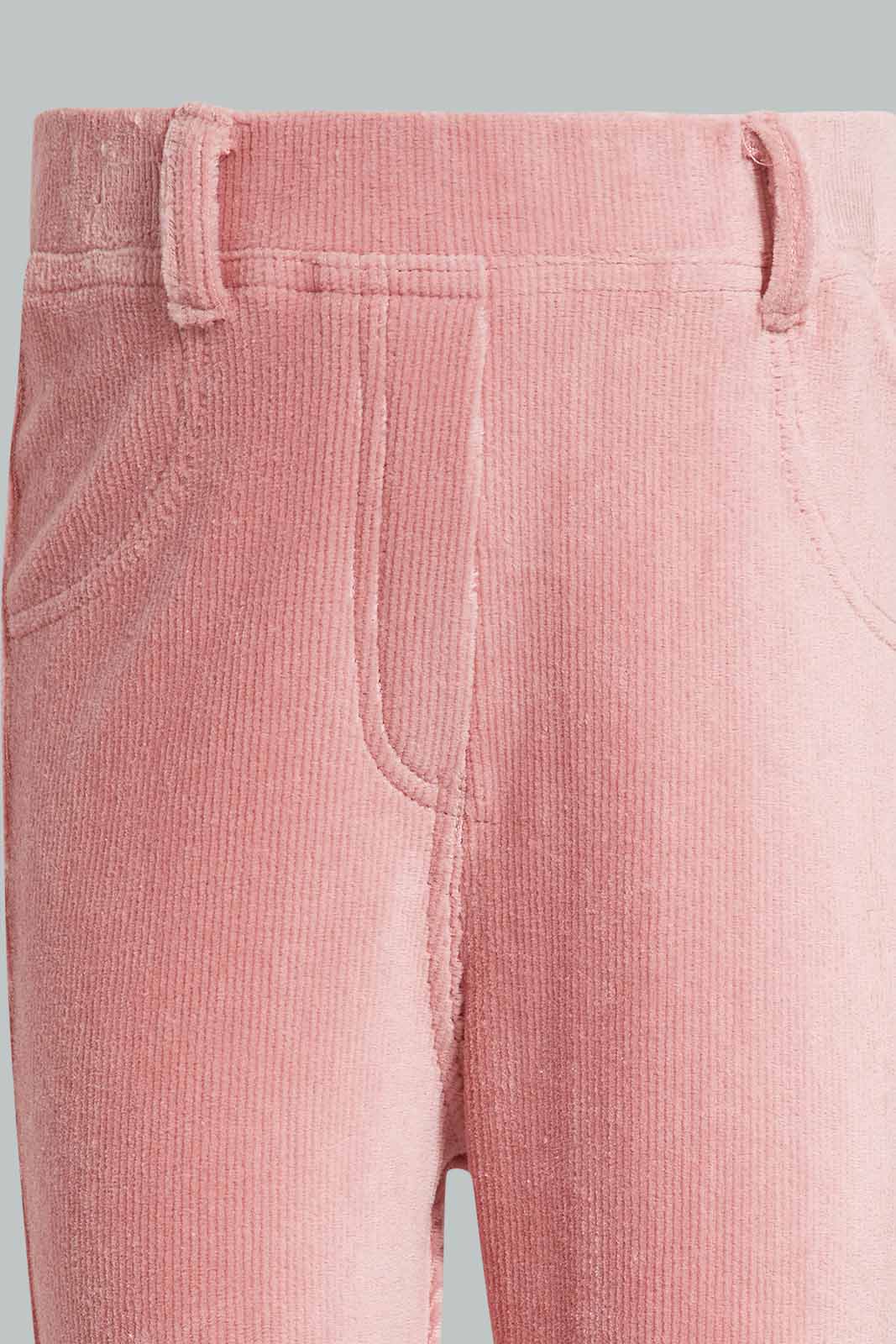 Redtag-Pink-Cord-Jegging-For-Baby-Girls-Category:Jeggings,-Colour:Pink,-Deals:New-In,-Filter:Infant-Girls-(3-to-24-Mths),-ING-Jeggings,-New-In-ING-APL,-Non-Sale,-Section:Girls-(0-to-14Yrs),-W22A-Infant-Girls-3 to 24 Months