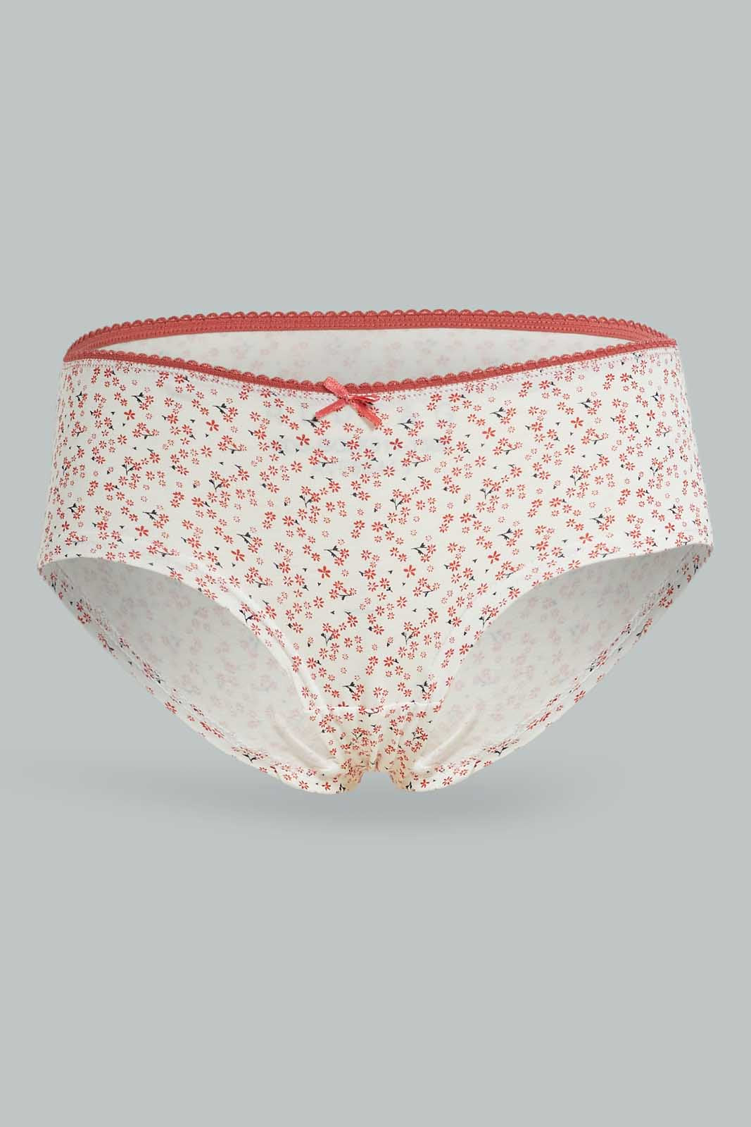 Redtag-Assorted-Print/Plain-Boyleg-Briefs-(5-Pack)-365,-Category:Briefs,-Colour:Assorted,-Deals:New-In,-Dept:Ladieswear,-Filter:Women's-Clothing,-New-In-Women-APL,-Non-Sale,-Section:Women,-Women-Briefs--