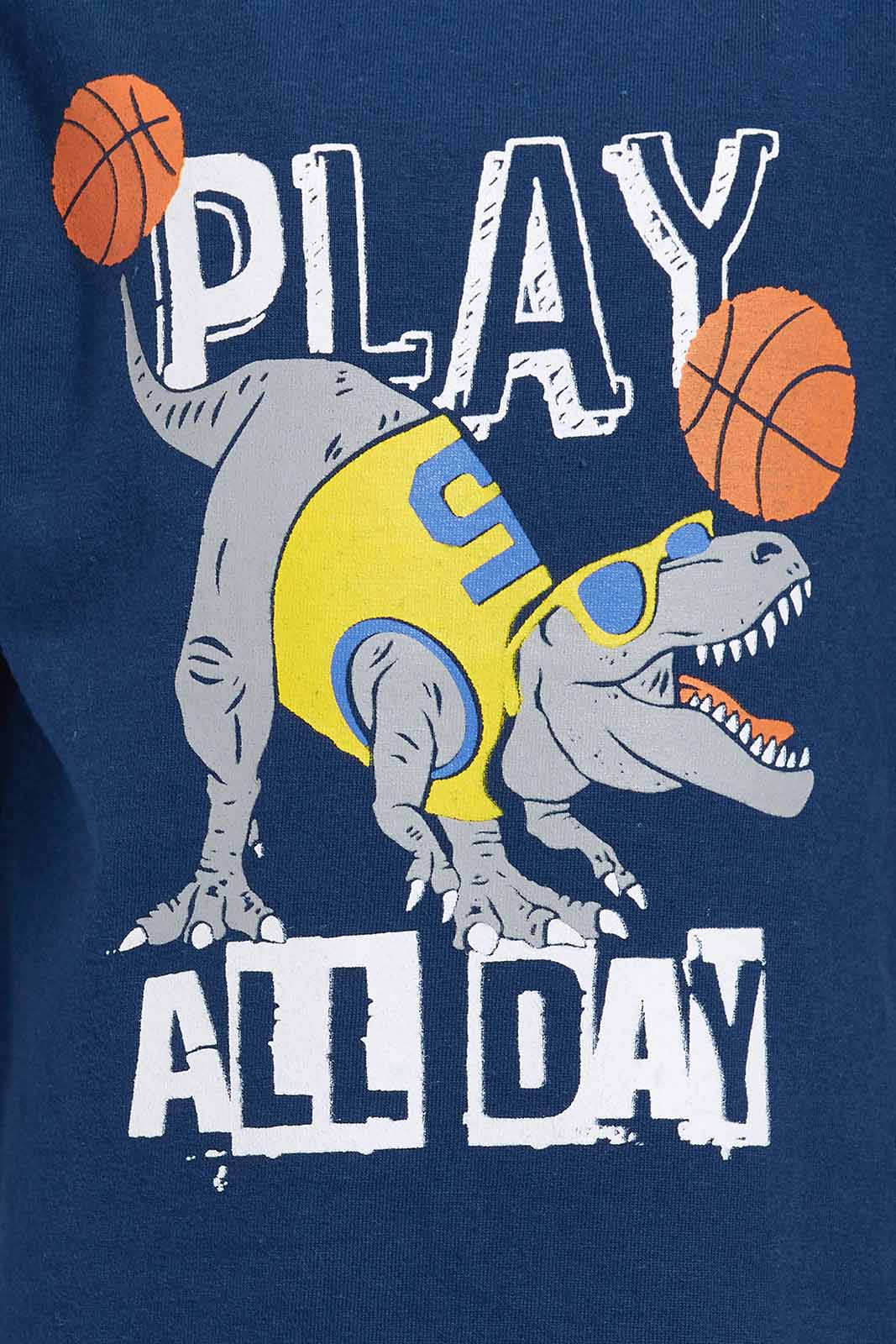 Redtag-Navy-And-Orange-Dino-Long-Slv-Pj-Set-(-4-Pack)-Category:Pyjama-Sets,-Colour:Navy,-Deals:New-In,-Dept:Boys,-Filter:Infant-Boys-(3-to-24-Mths),-INB-Pyjama-Sets,-New-In-INB-APL,-Non-Sale,-Section:Boys-(0-to-14Yrs),-W22A-Infant-Boys-3 to 24 Months