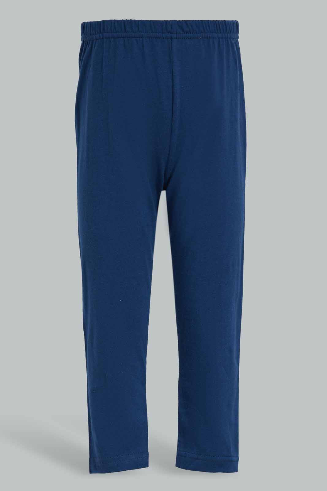 Redtag-Navy-And-Orange-Dino-Long-Slv-Pj-Set-(-4-Pack)-Category:Pyjama-Sets,-Colour:Navy,-Deals:New-In,-Dept:Boys,-Filter:Infant-Boys-(3-to-24-Mths),-INB-Pyjama-Sets,-New-In-INB-APL,-Non-Sale,-Section:Boys-(0-to-14Yrs),-W22A-Infant-Boys-3 to 24 Months