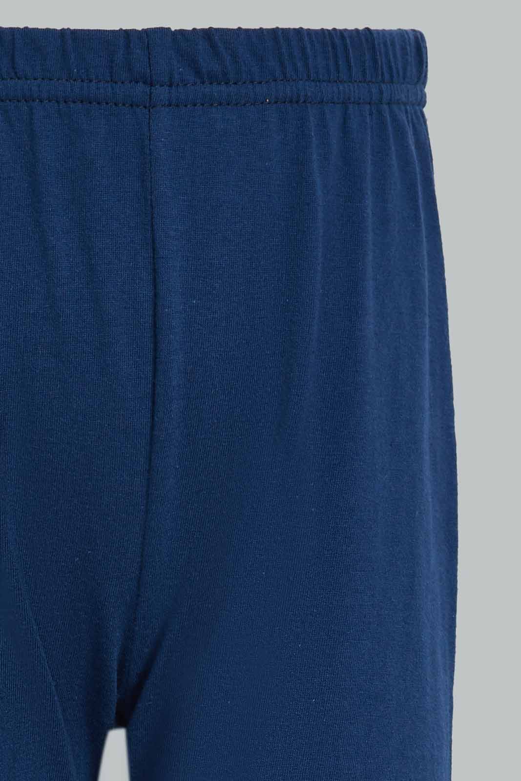 Redtag-Navy-And-Orange-Dino-Long-Slv-Pj-Set-(-4-Pack)-Category:Pyjama-Sets,-Colour:Navy,-Deals:New-In,-Dept:Boys,-Filter:Infant-Boys-(3-to-24-Mths),-INB-Pyjama-Sets,-New-In-INB-APL,-Non-Sale,-Section:Boys-(0-to-14Yrs),-W22A-Infant-Boys-3 to 24 Months