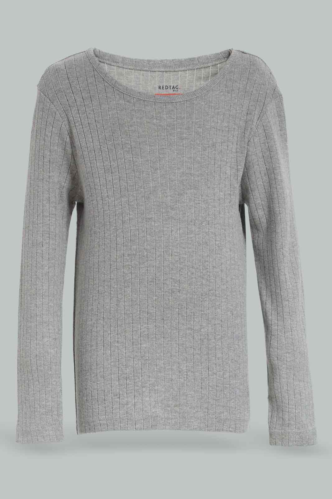 Redtag-grey-Mari-Thermal-Set-BOY-Thermals,-Category:Thermals,-Colour:Grey,-Deals:New-In,-Dept:Boys,-EHW,-Filter:Boys-(2-to-8-Yrs),-New-In-BOY-APL,-Non-Sale,-Section:Boys-(0-to-14Yrs),-W22B-Boys-2 to 8 Years
