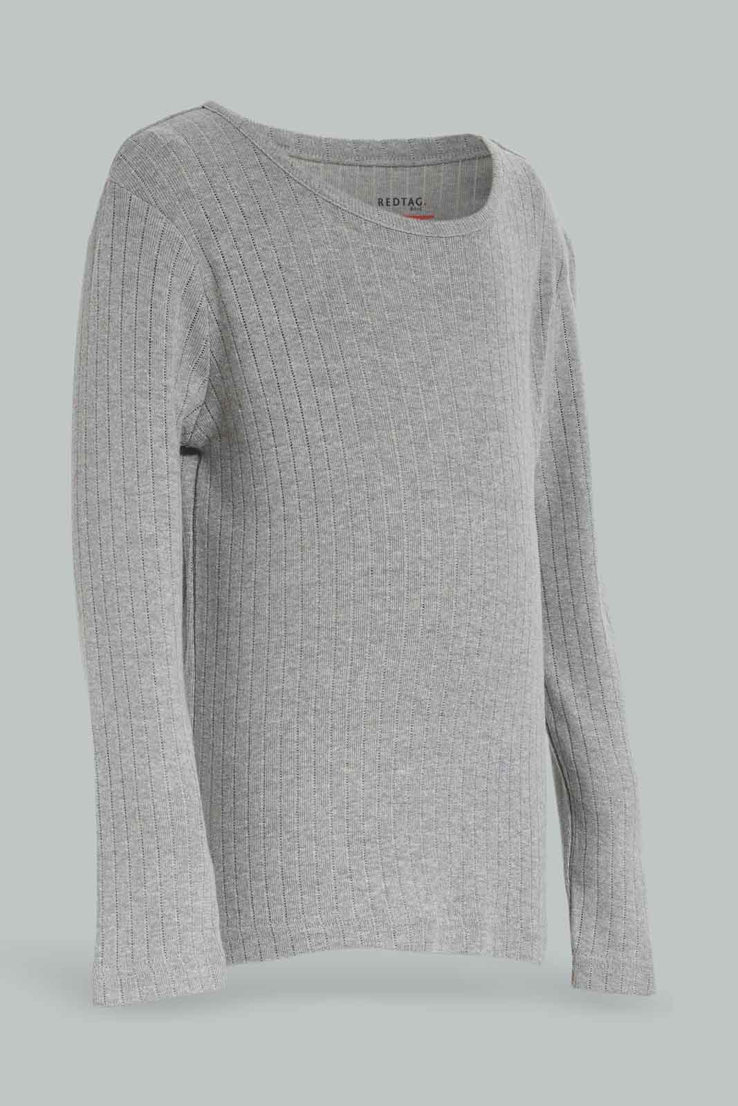 Redtag-grey-Mari-Thermal-Set-BOY-Thermals,-Category:Thermals,-Colour:Grey,-Deals:New-In,-Dept:Boys,-EHW,-Filter:Boys-(2-to-8-Yrs),-New-In-BOY-APL,-Non-Sale,-Section:Boys-(0-to-14Yrs),-W22B-Boys-2 to 8 Years