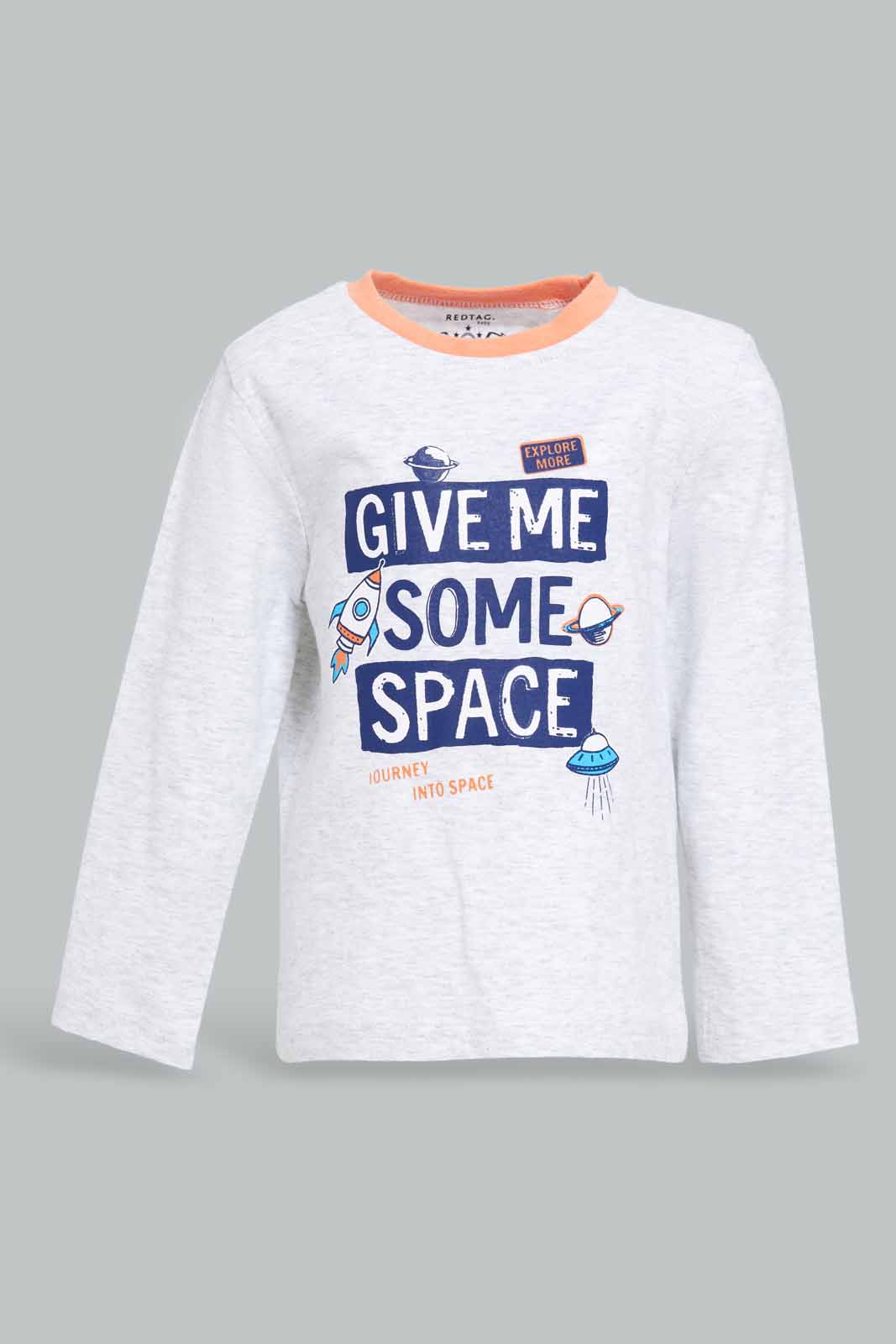 Redtag-Grey-And-Navy-Aop-Space-Long-Slvb-Pj-Set-(4-Pack)-Category:Pyjama-Sets,-Colour:Grey,-Deals:New-In,-Filter:Infant-Boys-(3-to-24-Mths),-INB-Pyjama-Sets,-New-In-INB-APL,-Non-Sale,-Section:Boys-(0-to-14Yrs),-W22B-Infant-Boys-3 to 24 Months