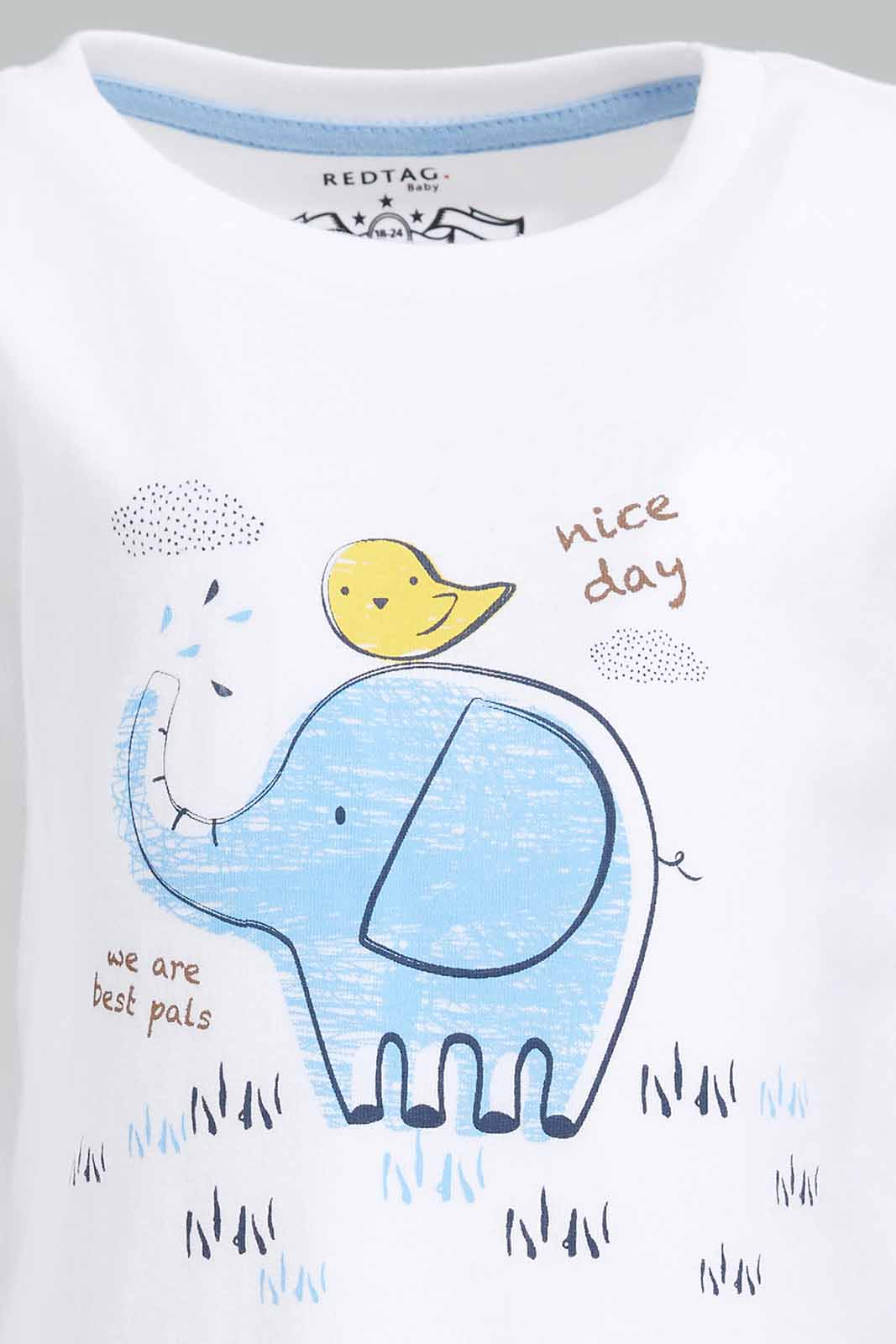 Redtag-White-Elephant-Ls-Tshirt-Category:T-Shirts,-Colour:White,-Deals:New-In,-Dept:Boys,-Filter:Infant-Boys-(3-to-24-Mths),-INB-T-Shirts,-New-In-INB-APL,-Non-Sale,-Section:Boys-(0-to-14Yrs),-TBL,-W22B-Infant-Boys-3 to 24 Months