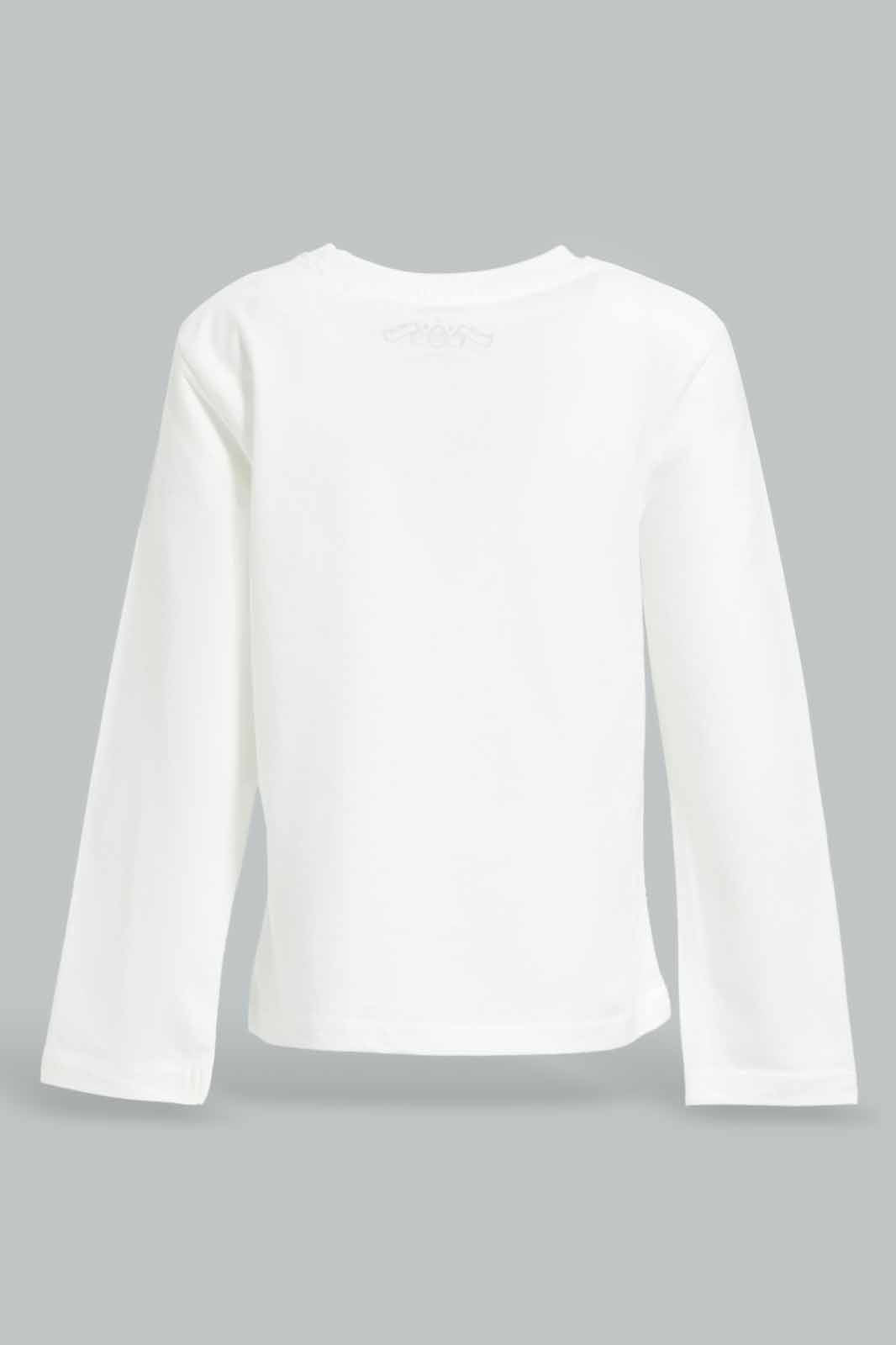 Redtag-Ecru-Elephant-Tbl-Ls-T-Shirt-Category:T-Shirts,-Colour:Ecru,-Deals:New-In,-Dept:Boys,-Filter:Infant-Boys-(3-to-24-Mths),-INB-T-Shirts,-New-In-INB-APL,-Non-Sale,-Section:Boys-(0-to-14Yrs),-TBL,-W22B-Infant-Boys-3 to 24 Months