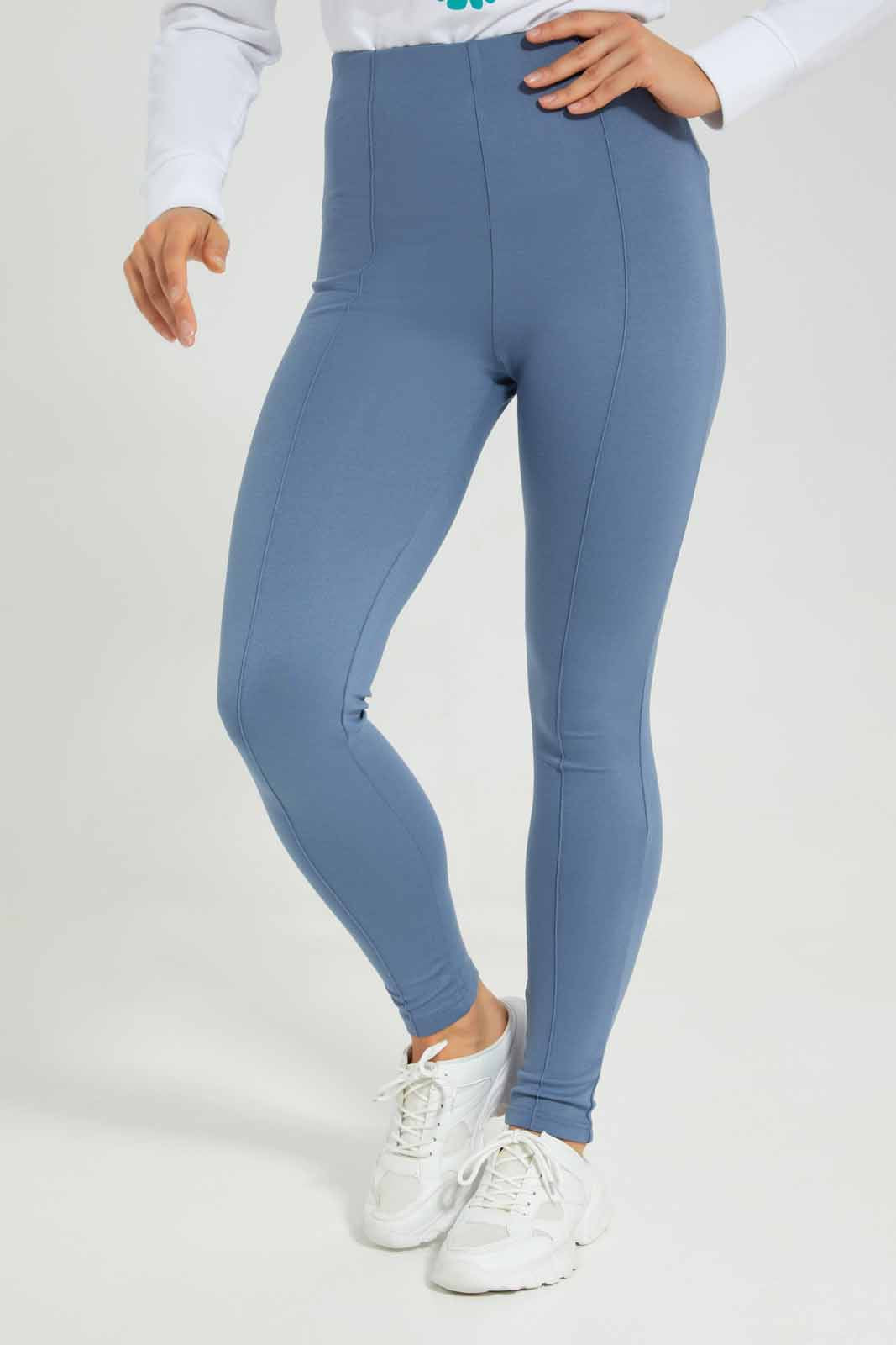 Redtag-Black-Flared-Pontie-Legging-Category:Jeggings,-Colour:Black,-Deals:New-In,-Filter:Women's-Clothing,-New-In-Women-APL,-Non-Sale,-Section:Women,-W22B,-Women-Jeggings-Women's-