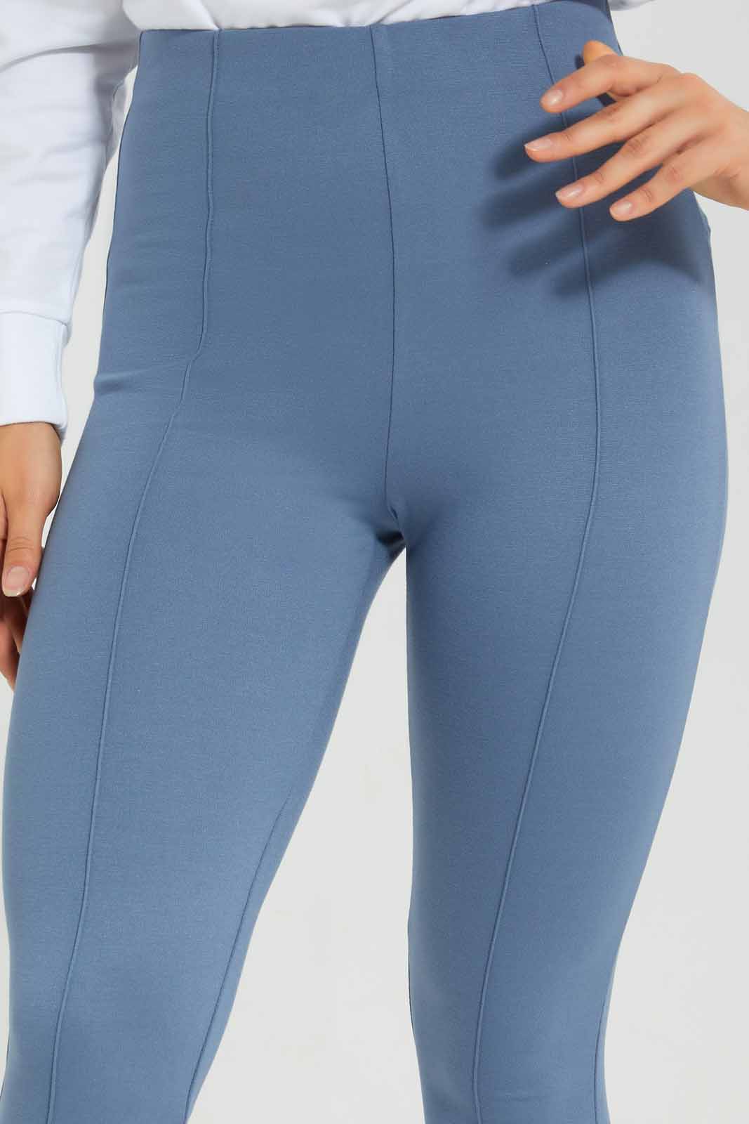 Redtag-Black-Flared-Pontie-Legging-Category:Jeggings,-Colour:Black,-Deals:New-In,-Filter:Women's-Clothing,-New-In-Women-APL,-Non-Sale,-Section:Women,-W22B,-Women-Jeggings-Women's-