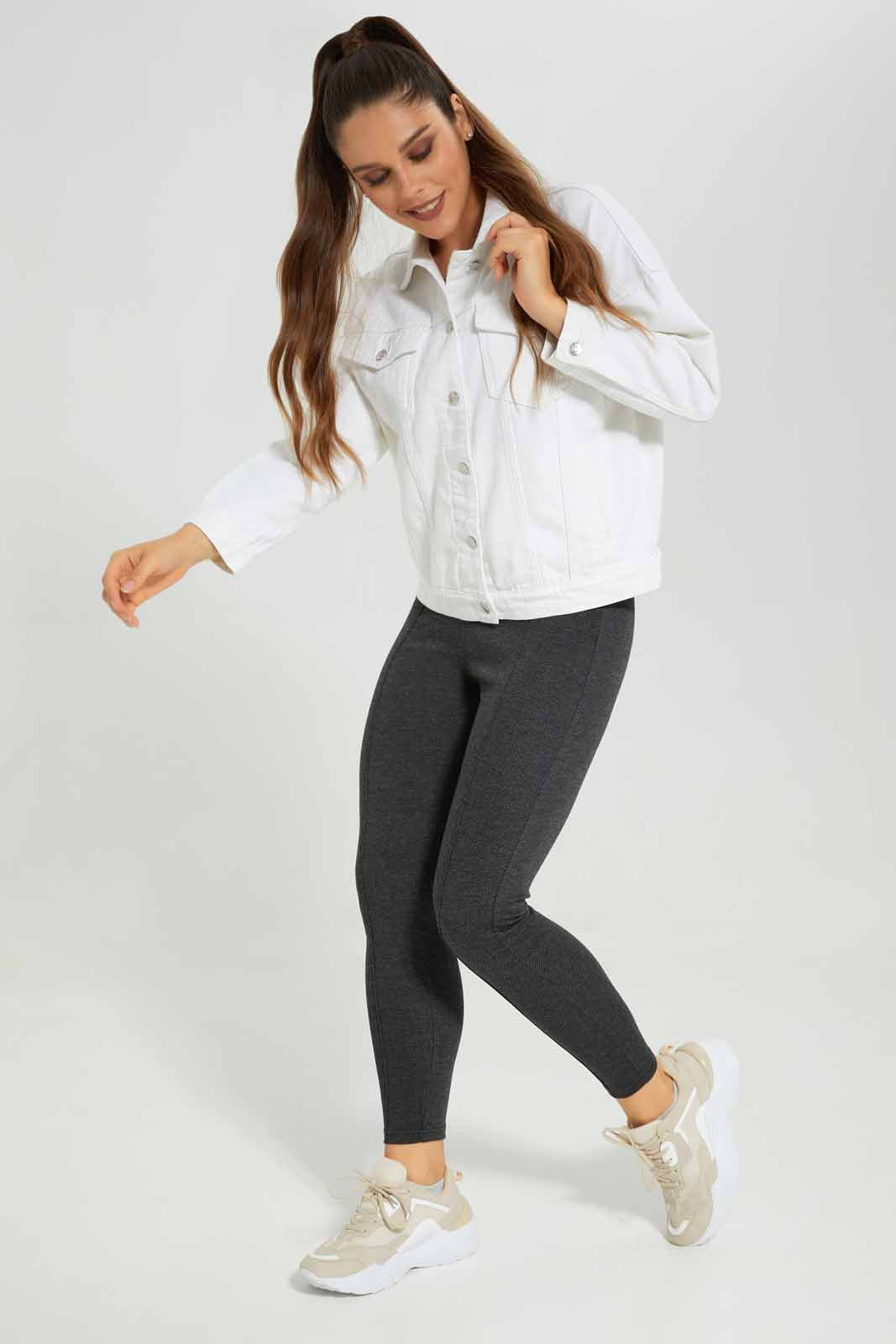 Redtag-Assorted-Jacquard-Checked-Pontie-Legging-Category:Jeggings,-Colour:Assorted,-Deals:New-In,-Filter:Women's-Clothing,-New-In-Women-APL,-Non-Sale,-Section:Women,-W22B,-Women-Jeggings-Women's-