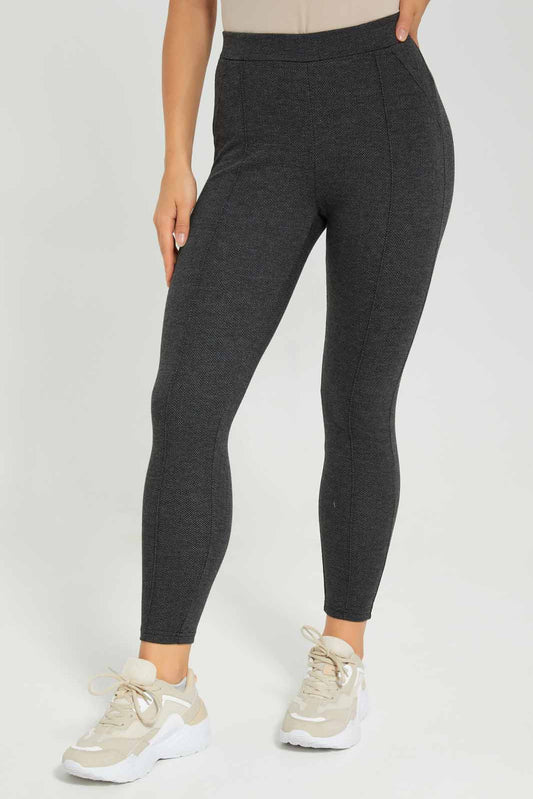 Redtag-Assorted-Jacquard-Checked-Pontie-Legging-Category:Jeggings,-Colour:Assorted,-Deals:New-In,-Filter:Women's-Clothing,-New-In-Women-APL,-Non-Sale,-Section:Women,-W22B,-Women-Jeggings-Women's-