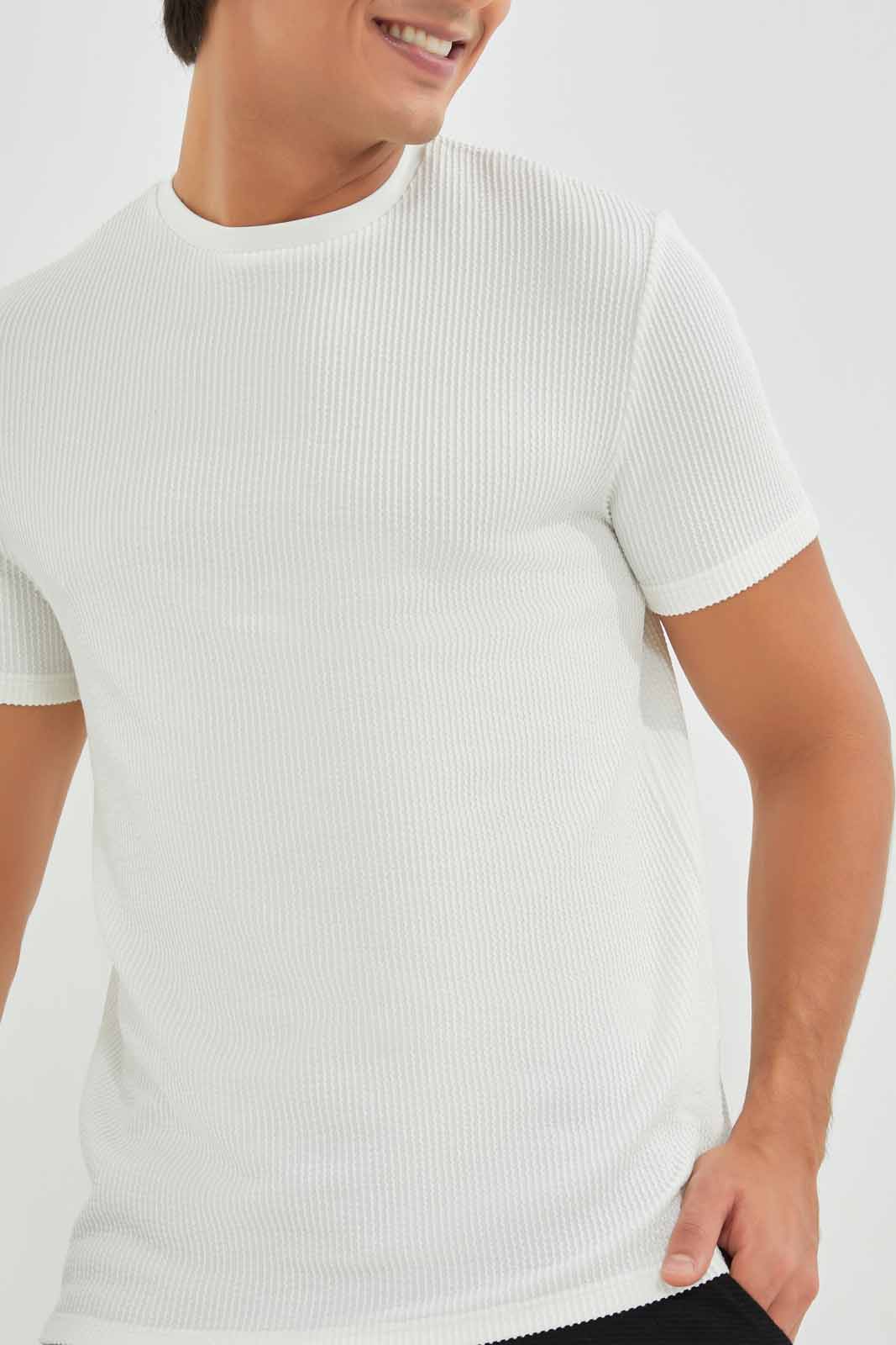 Redtag-Light-Grey-Seersucker-T-Shirt-Category:T-Shirts,-Colour:Grey,-Deals:New-In,-Filter:Men's-Clothing,-Men-T-Shirts,-New-In-Men-APL,-Non-Sale,-Section:Men,-W22A-Men's-