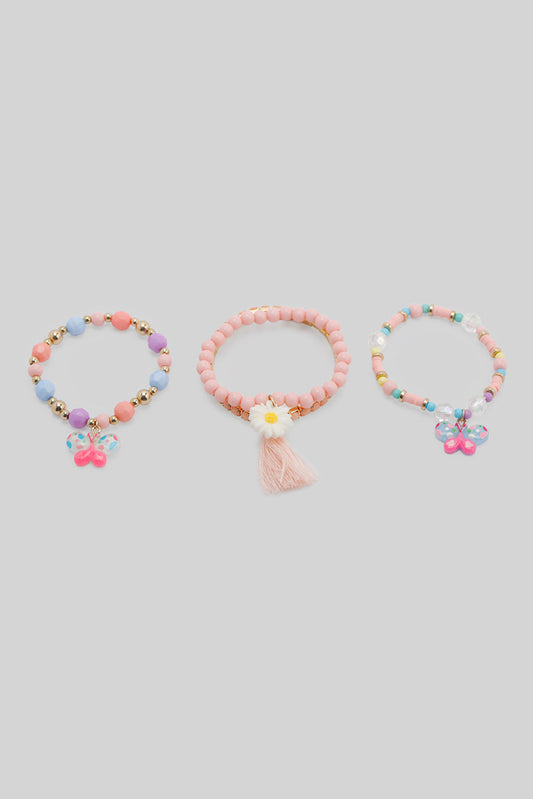 Redtag-S/4-Bracelet-Category:Jewellery,-Colour:Assorted,-Filter:Girls-Accessories,-GIR-Jewellery,-New-In,-New-In-GIR-ACC,-Non-Sale,-Section:Girls-(0-to-14Yrs),-W22B-Girls-