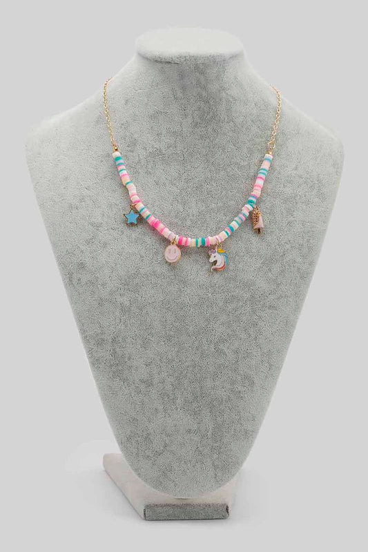 Redtag-S/1-Necklace+S/1-Bracelet-Category:Jewellery,-Colour:Assorted,-Filter:Girls-Accessories,-GIR-Jewellery,-New-In,-New-In-GIR-ACC,-Non-Sale,-Section:Girls-(0-to-14Yrs),-W22B-Girls-