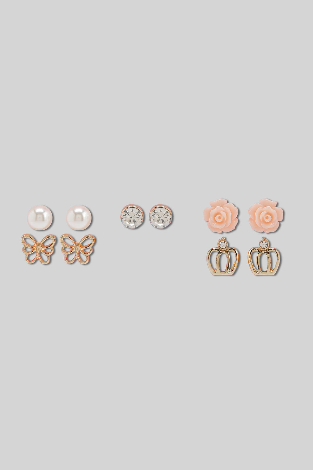 Redtag-S/5-Stud-Category:Jewellery,-Colour:Assorted,-Filter:Girls-Accessories,-GIR-Jewellery,-New-In,-New-In-GIR-ACC,-Non-Sale,-Section:Girls-(0-to-14Yrs),-W22B-Girls-