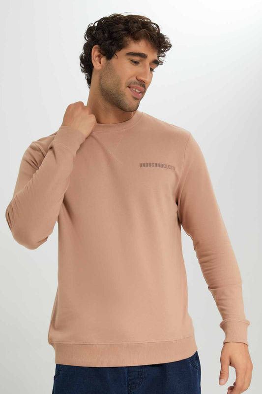 Redtag-Beige-Graphic-Sweatshirt-Category:Sweatshirts,-Colour:Beige,-Deals:New-In,-Filter:Men's-Clothing,-Men-Sweatshirts,-New-In-Men-APL,-Non-Sale,-Section:Men,-W22B-Men's-